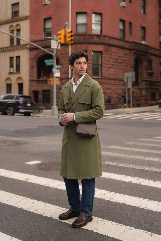 Antioch Cross-Over Belted Trench Coat