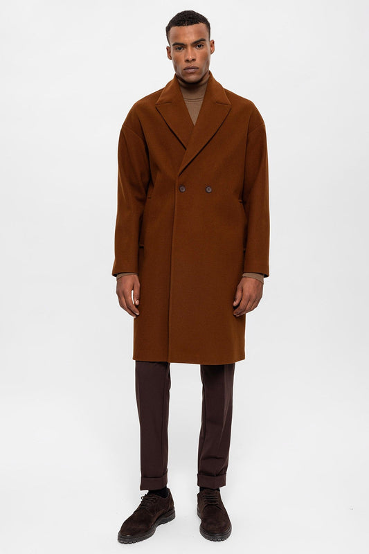Antioch Oversized Double-Breasted Men's Coat