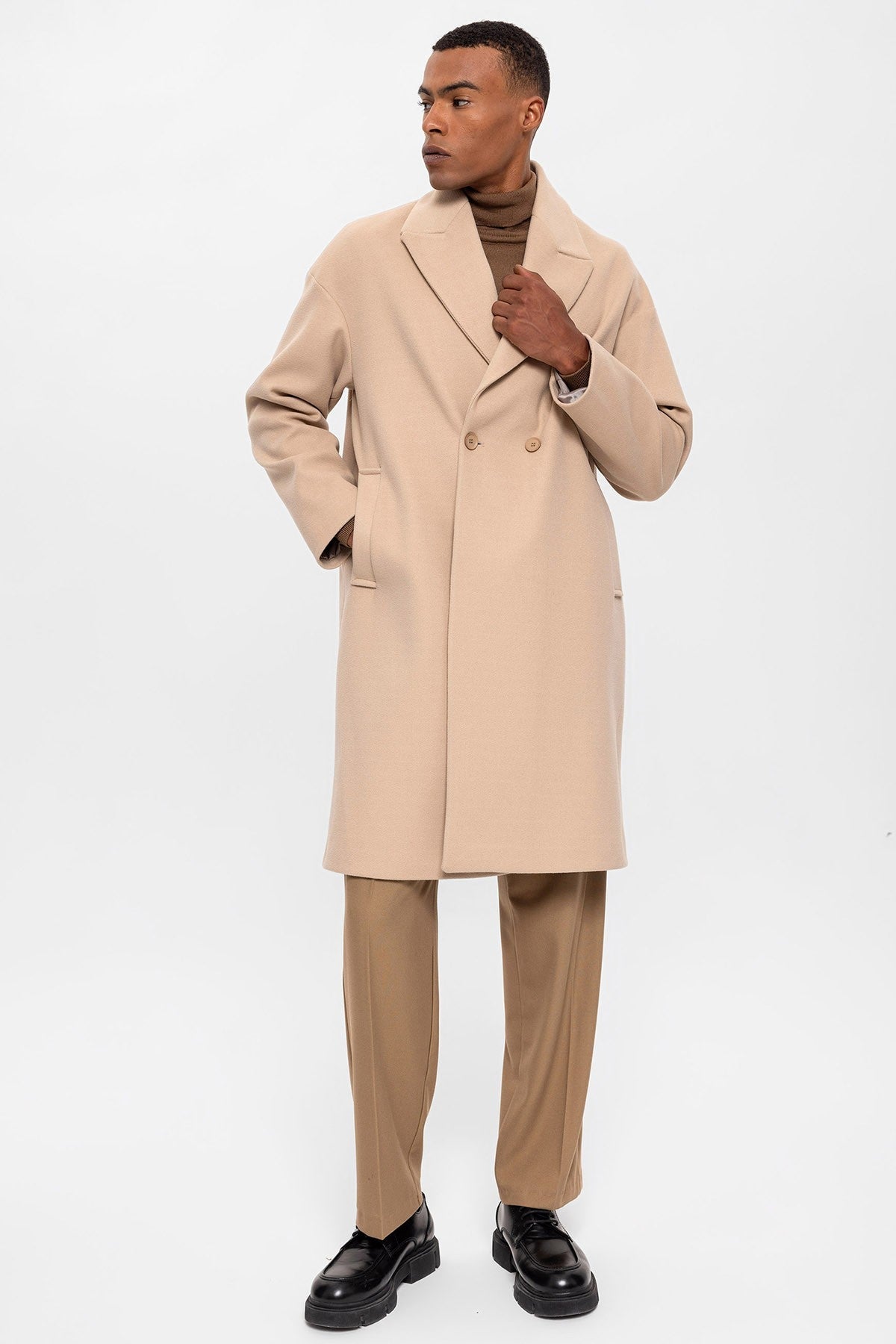Antioch Oversized Double-Breasted Men's Coat