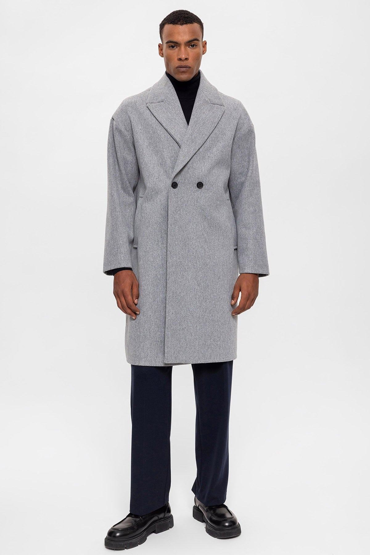 Antioch Oversized Double-Breasted Men's Coat