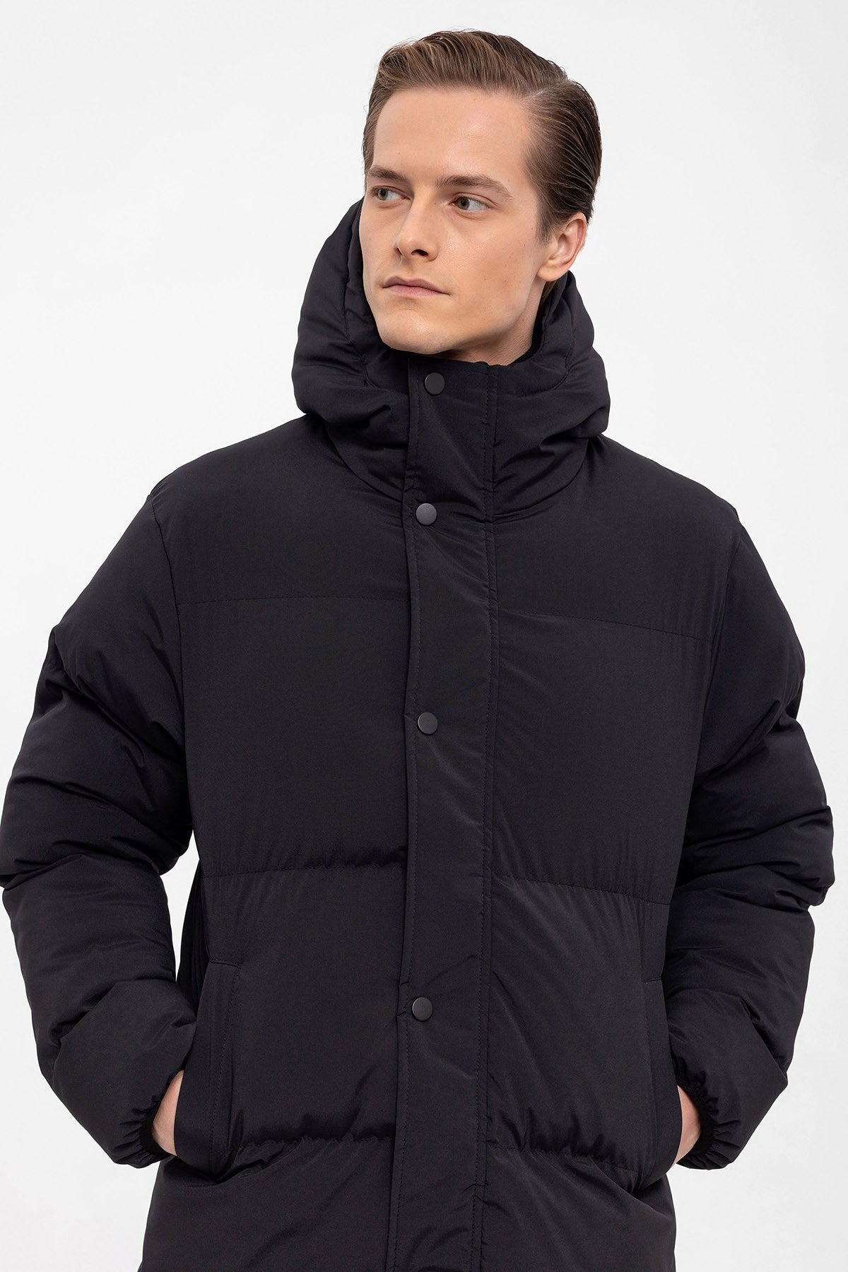 Antioch Long Hooded Puffer Jacket