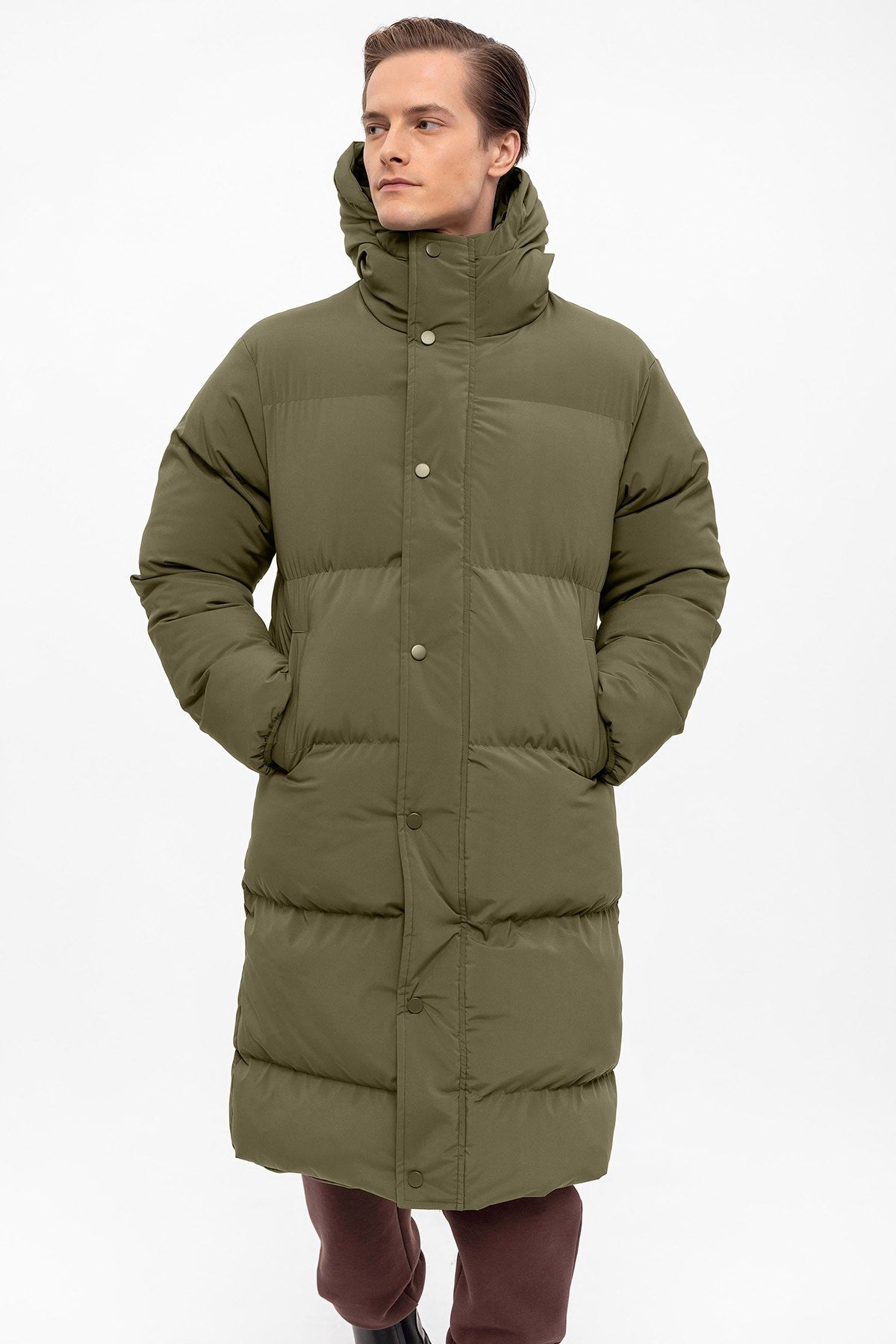 Antioch Long Hooded Puffer Jacket