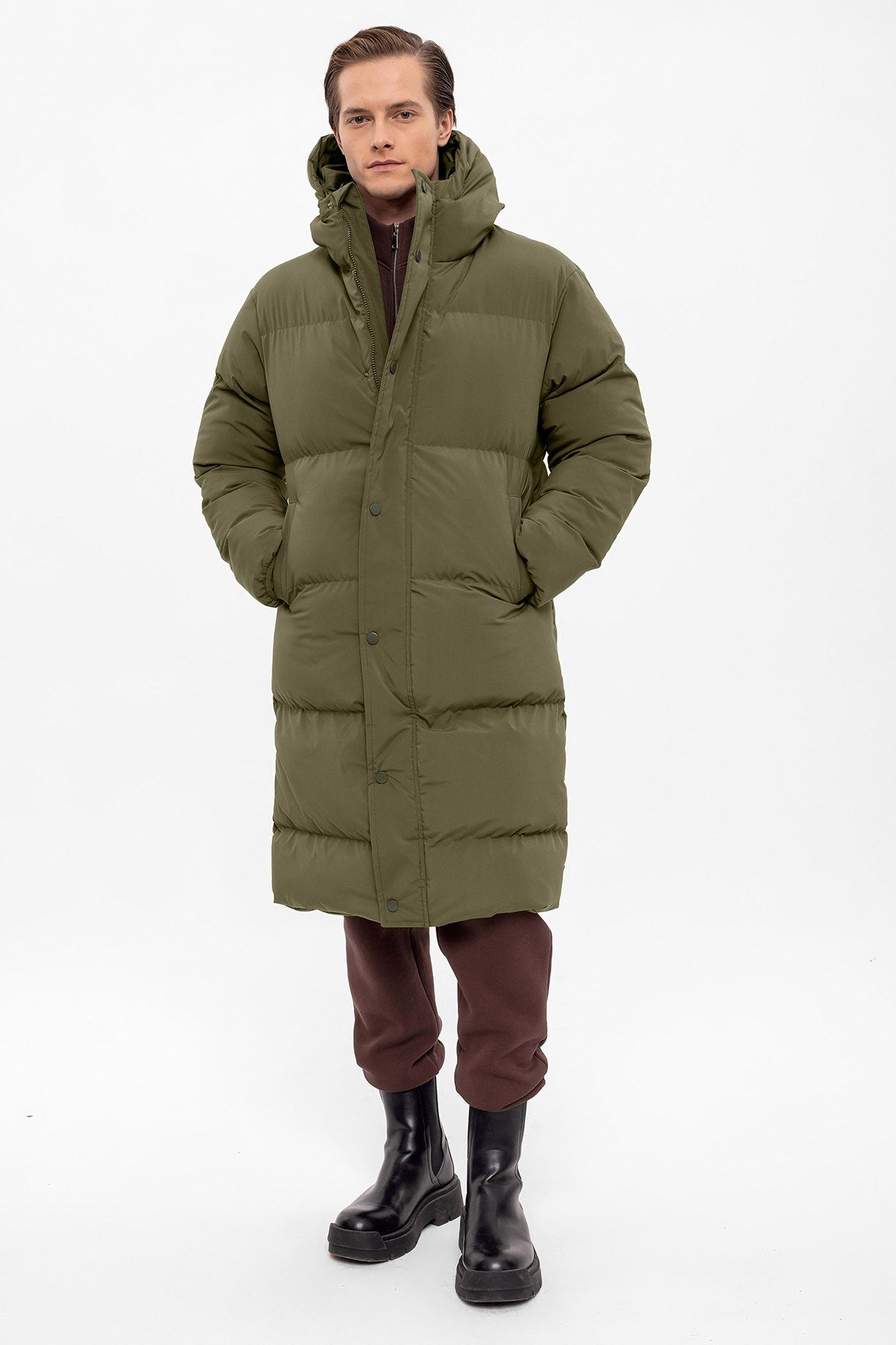 Antioch Long Hooded Puffer Jacket