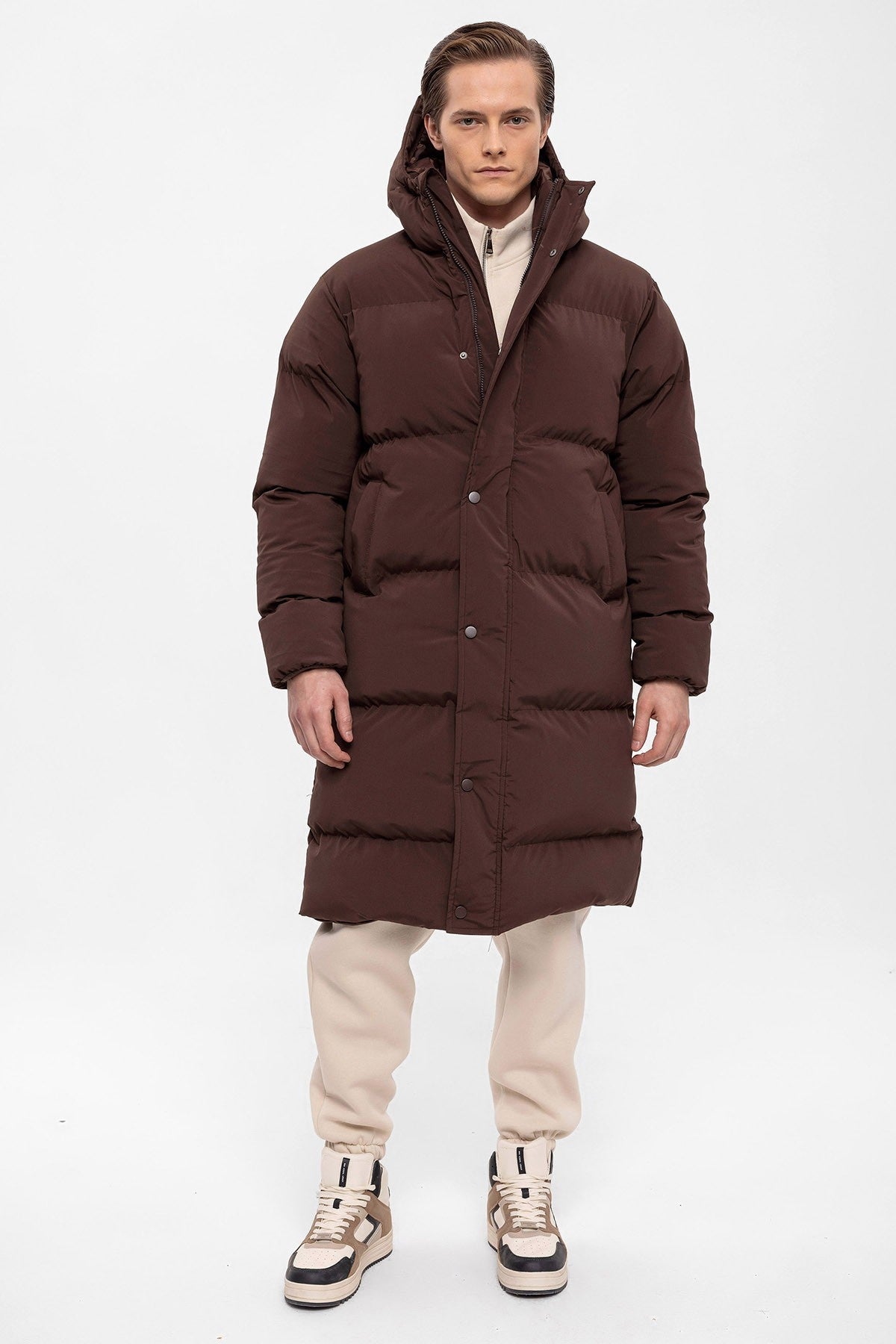 Antioch Long Hooded Puffer Jacket