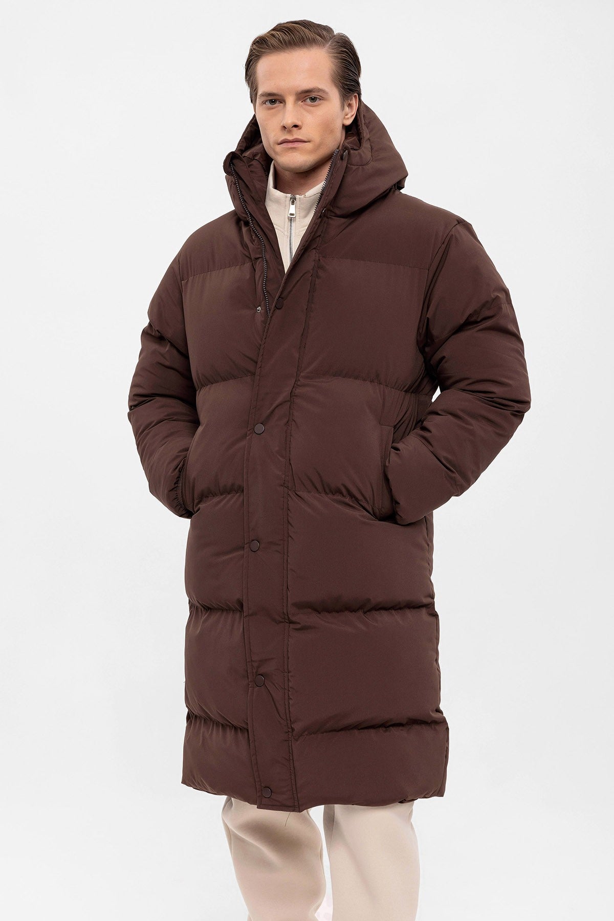 Antioch Long Hooded Puffer Jacket