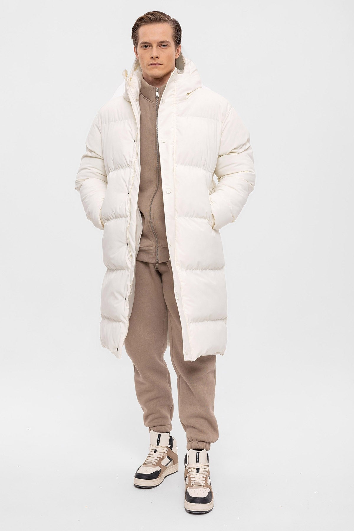 Antioch Long Hooded Puffer Jacket