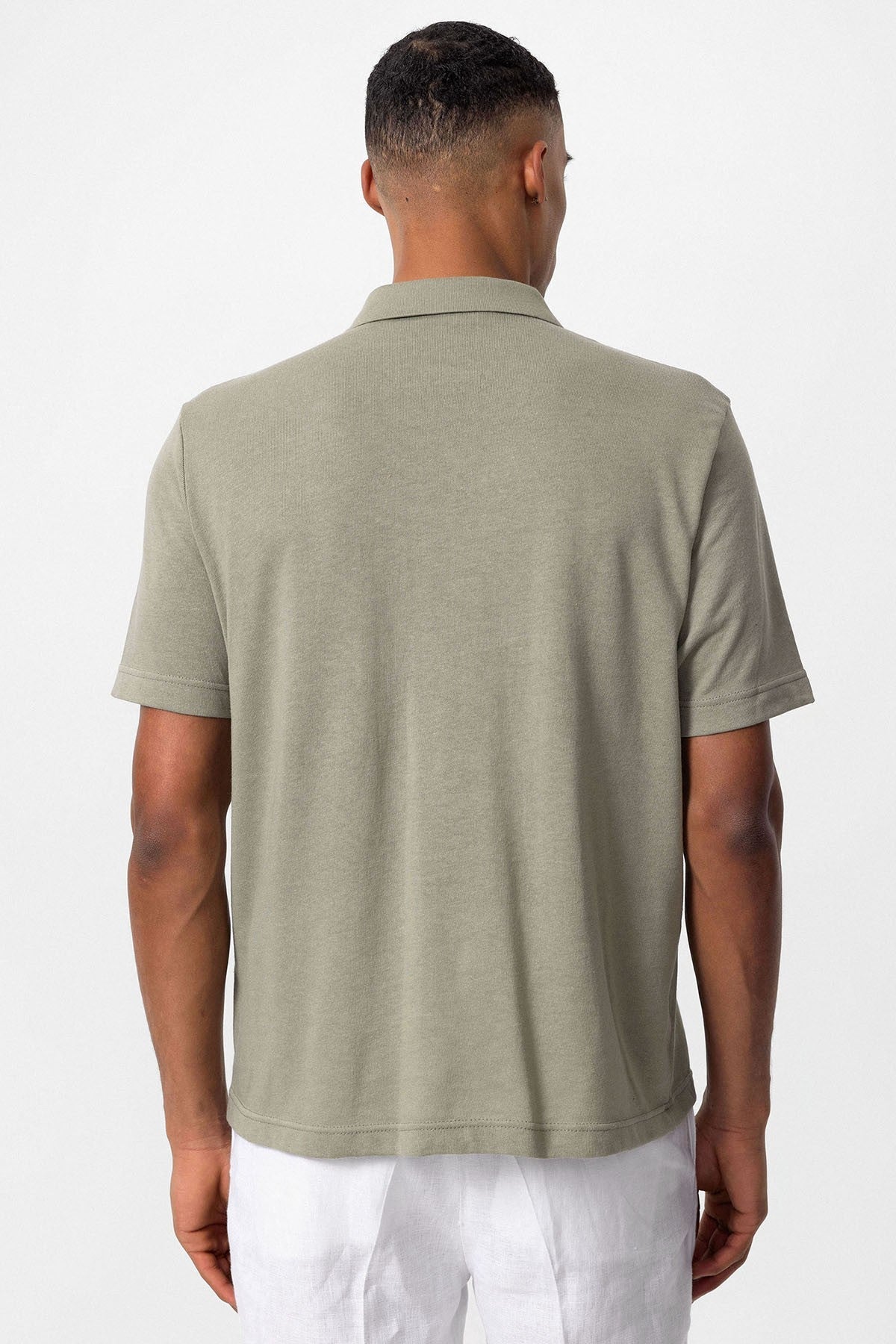 Antioch Polo-Neck Zipper Men's T-Shirt