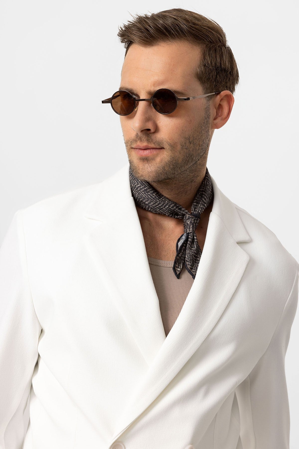 Antioch Cross-Over Collar Relaxed-Fit Men's Suit