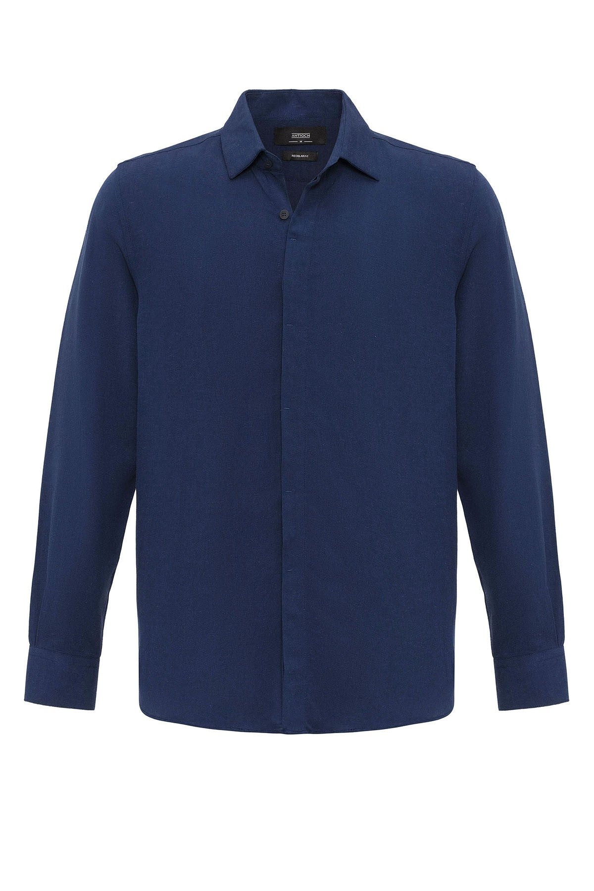 Antioch Hidden-Button Linen-Blend Men's Shirt