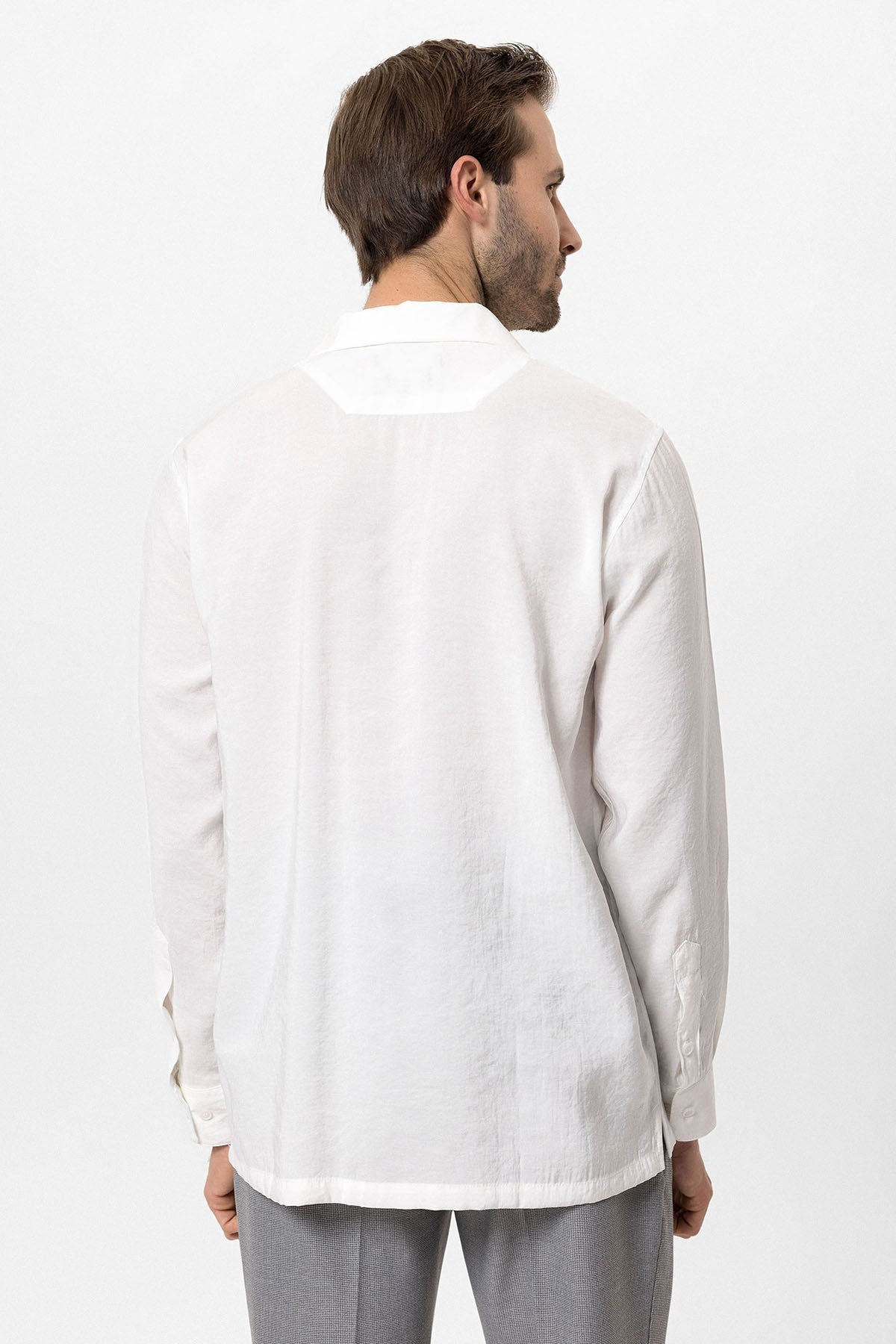 Antioch Apache Collar Long-Sleeve Men's Shirt
