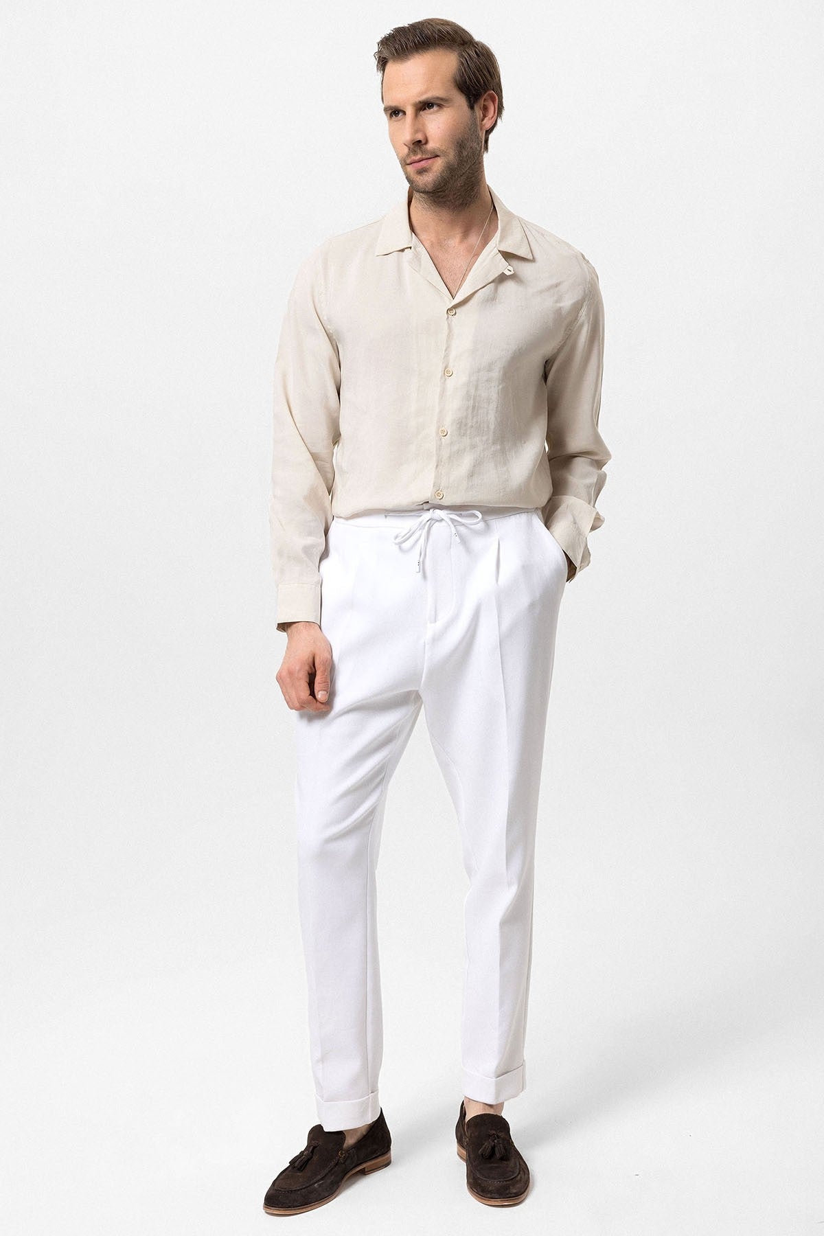 Antioch Apache Collar Long-Sleeve Men's Shirt