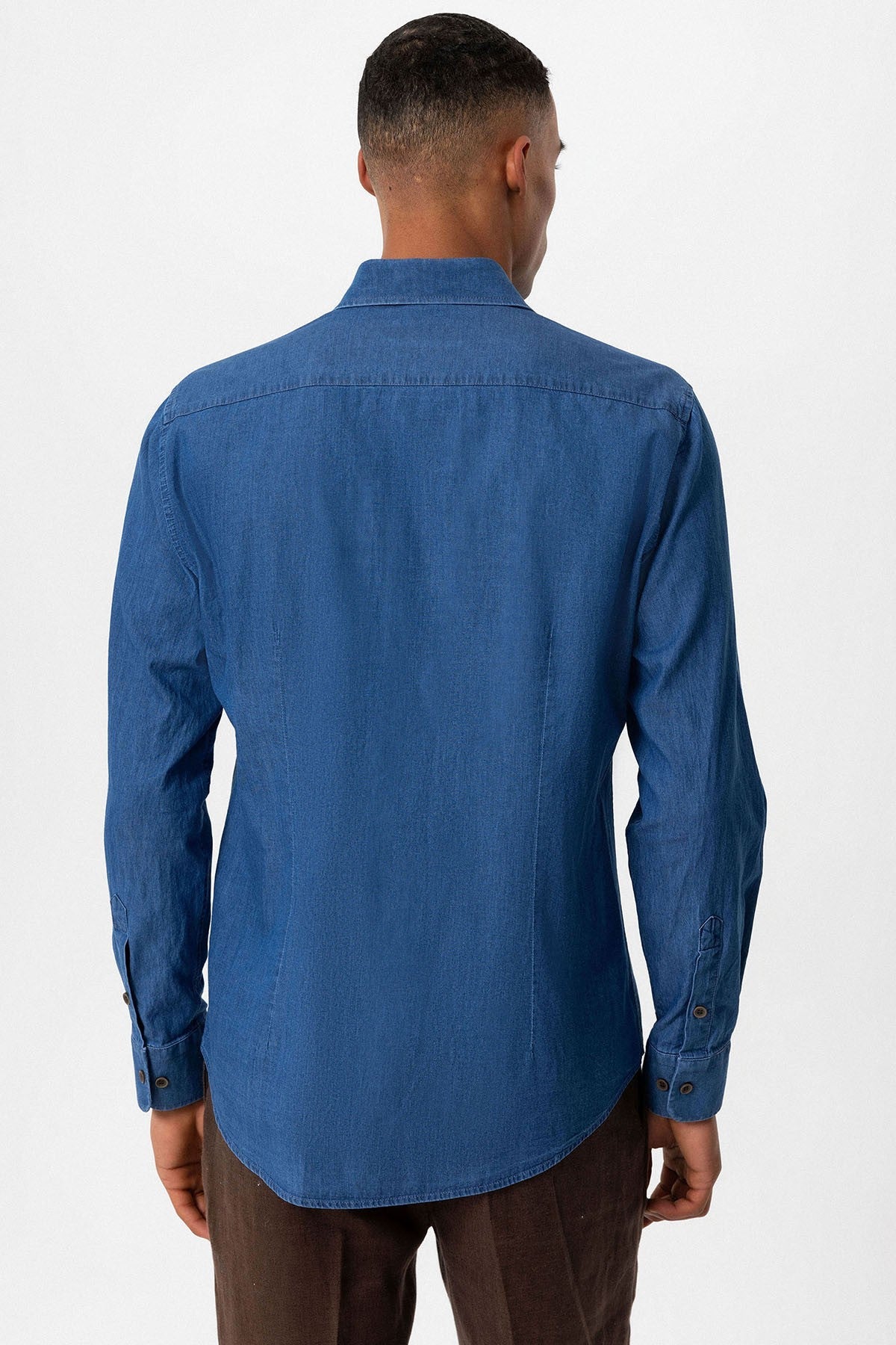 Antioch Men's Long-Sleeve Denim Shirt