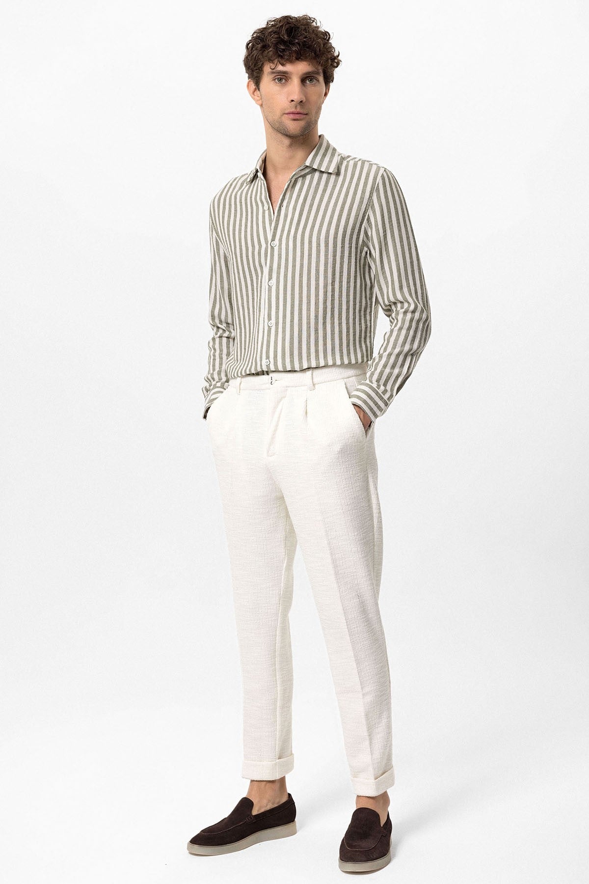 Antioch Contrast-Striped Men's Shirt