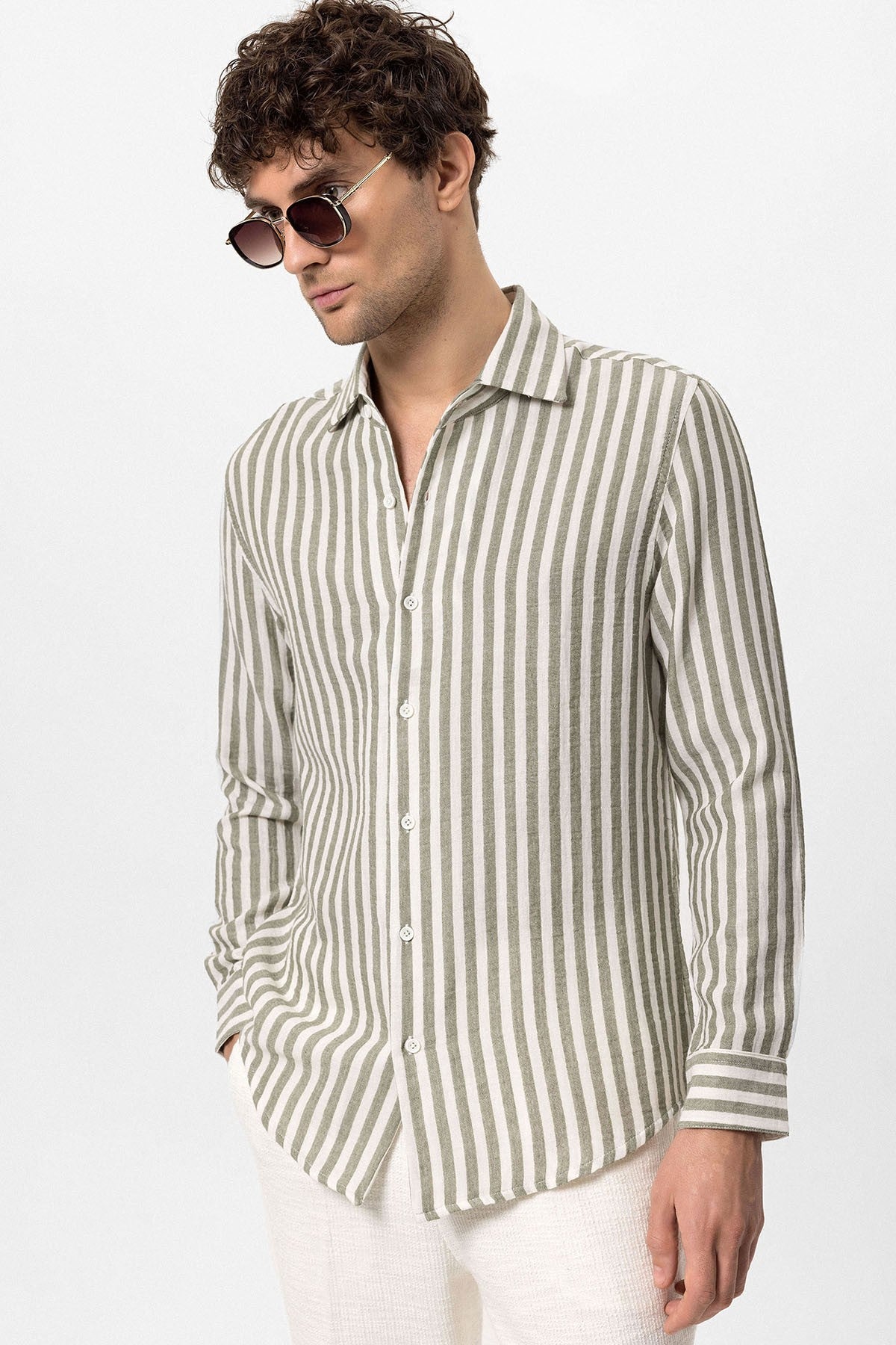 Antioch Contrast-Striped Men's Shirt