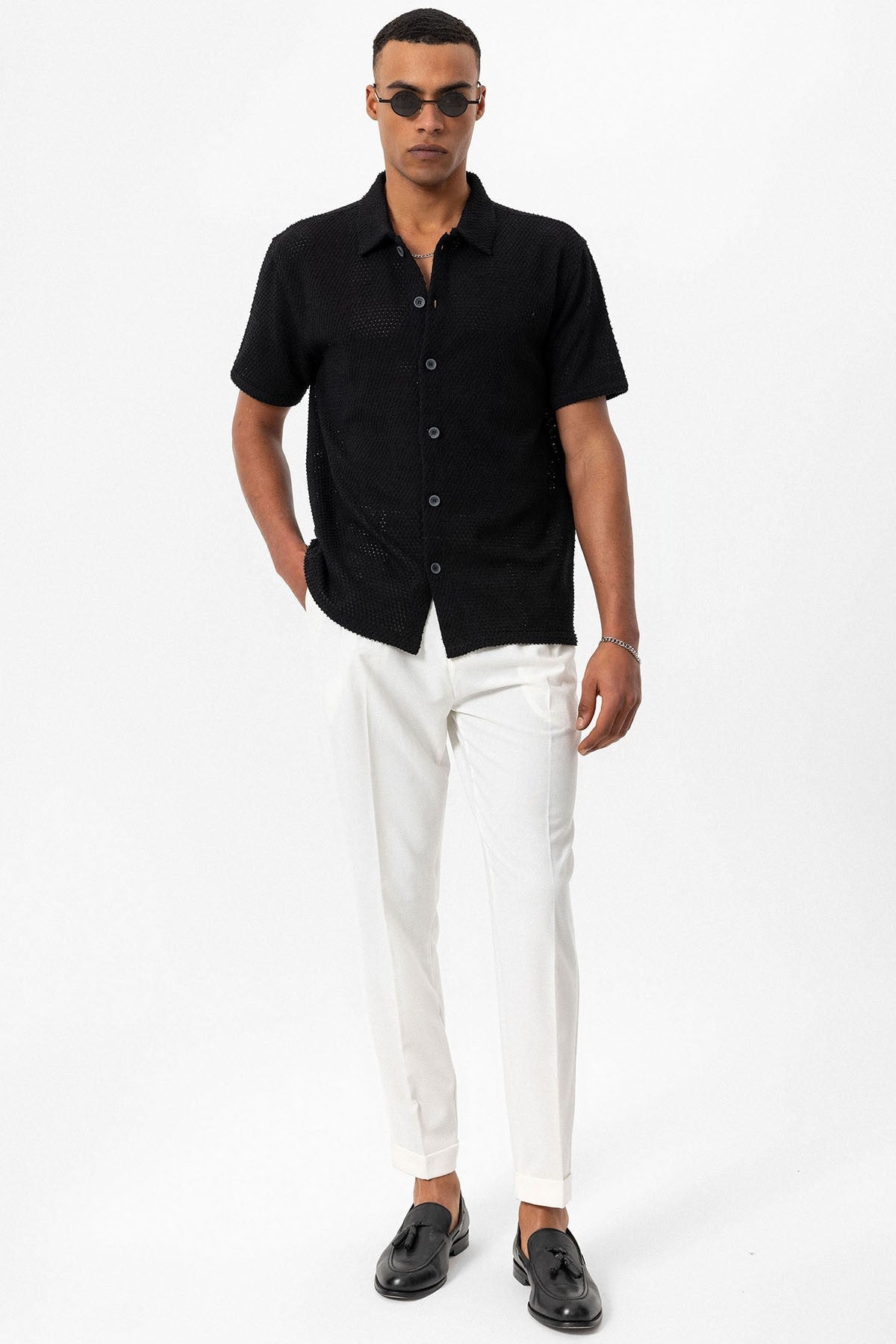 Antioch Textured Short-Sleeve Men's Shirt