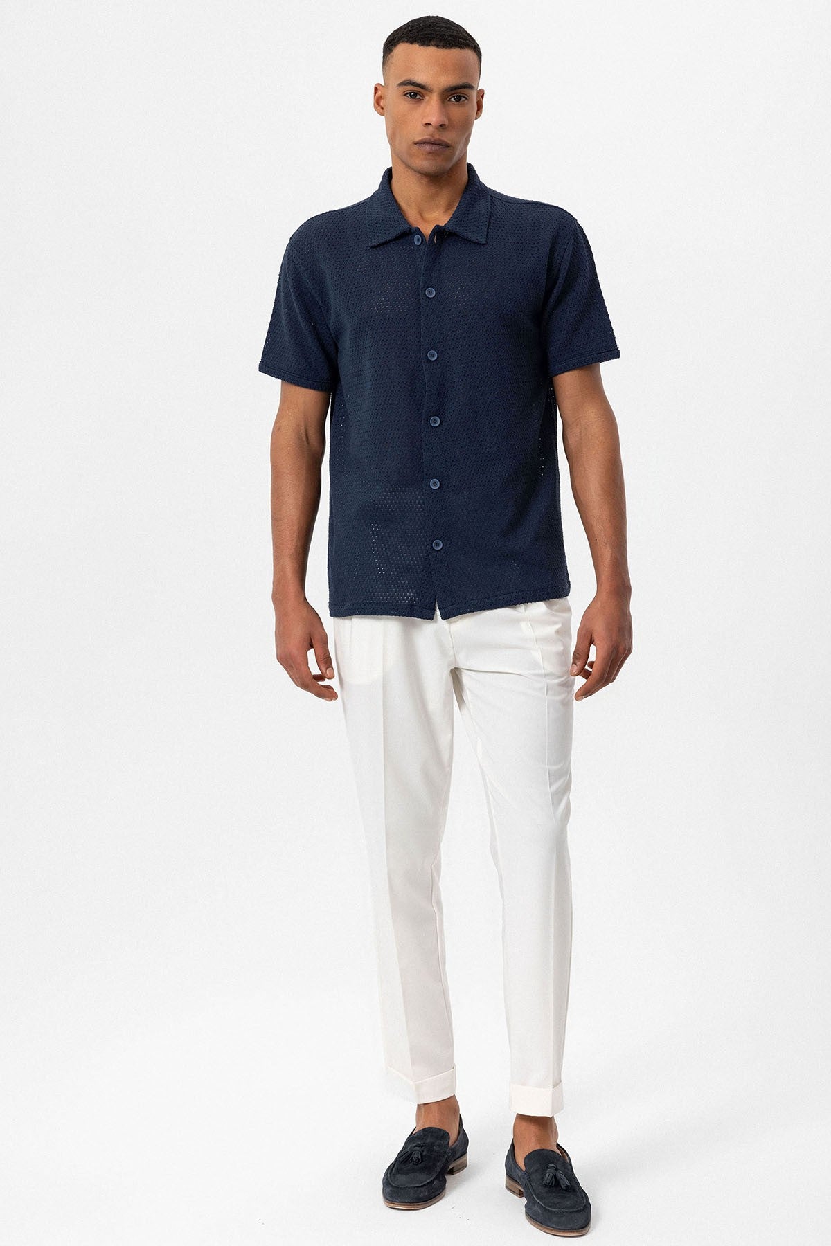 Antioch Textured Short-Sleeve Men's Shirt
