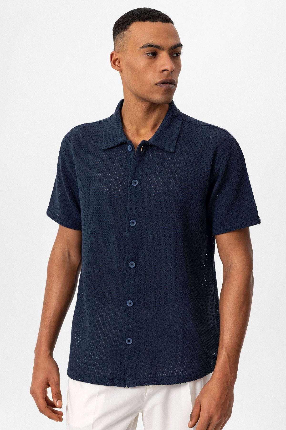 Antioch Textured Short-Sleeve Men's Shirt
