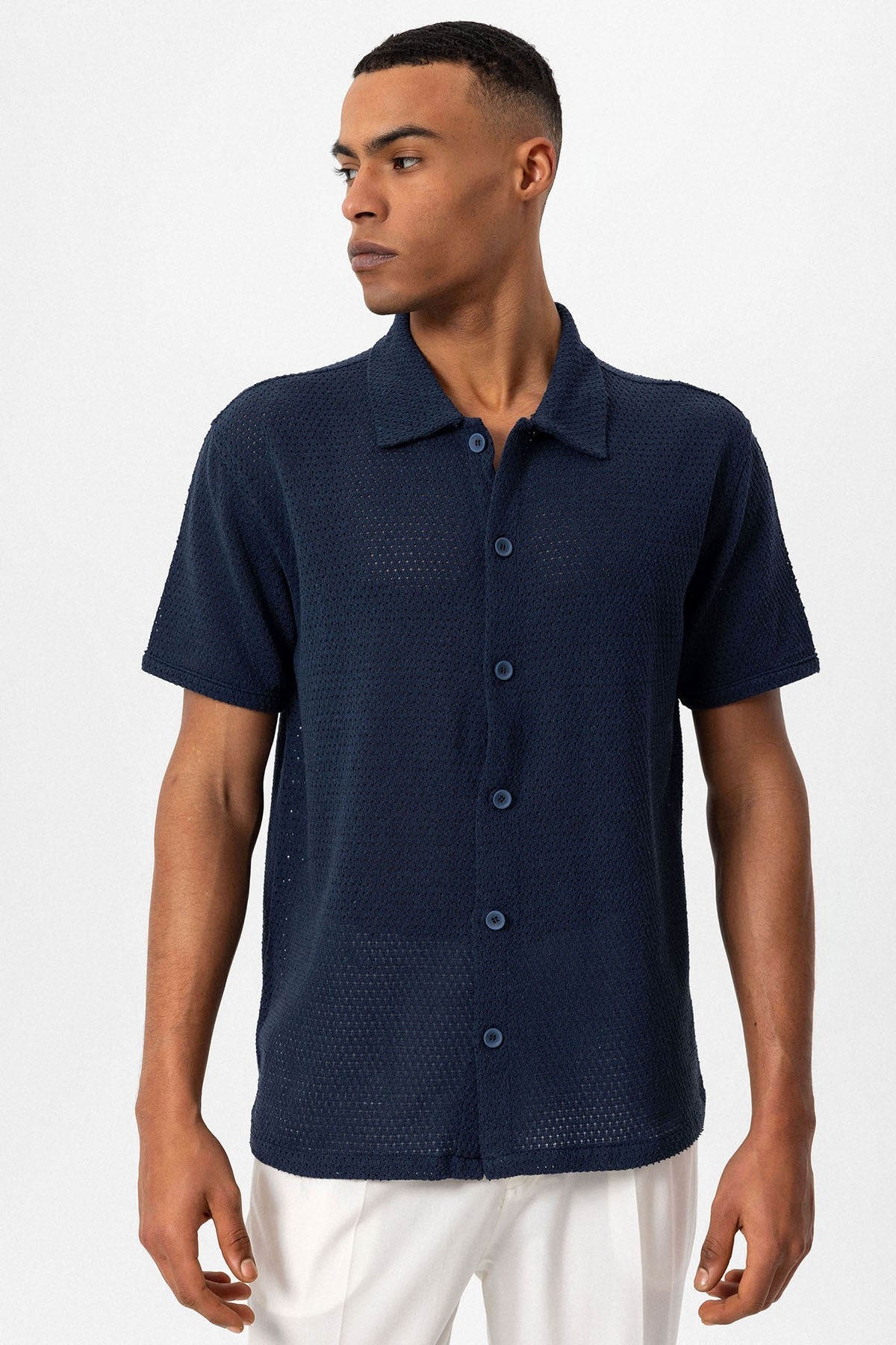 Antioch Textured Short-Sleeve Men's Shirt