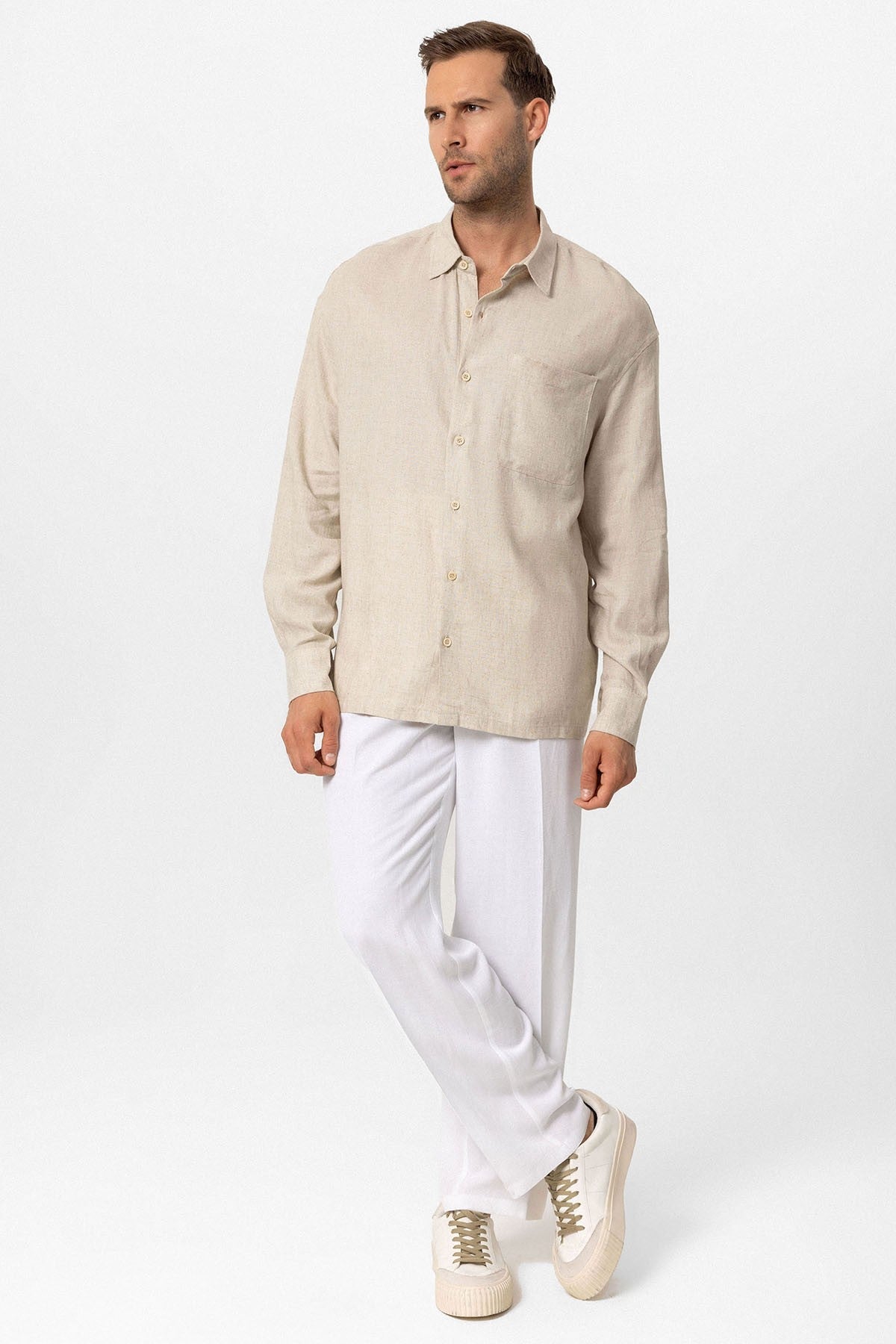 Antioch Oversized Long-Sleeve Men's Shirt