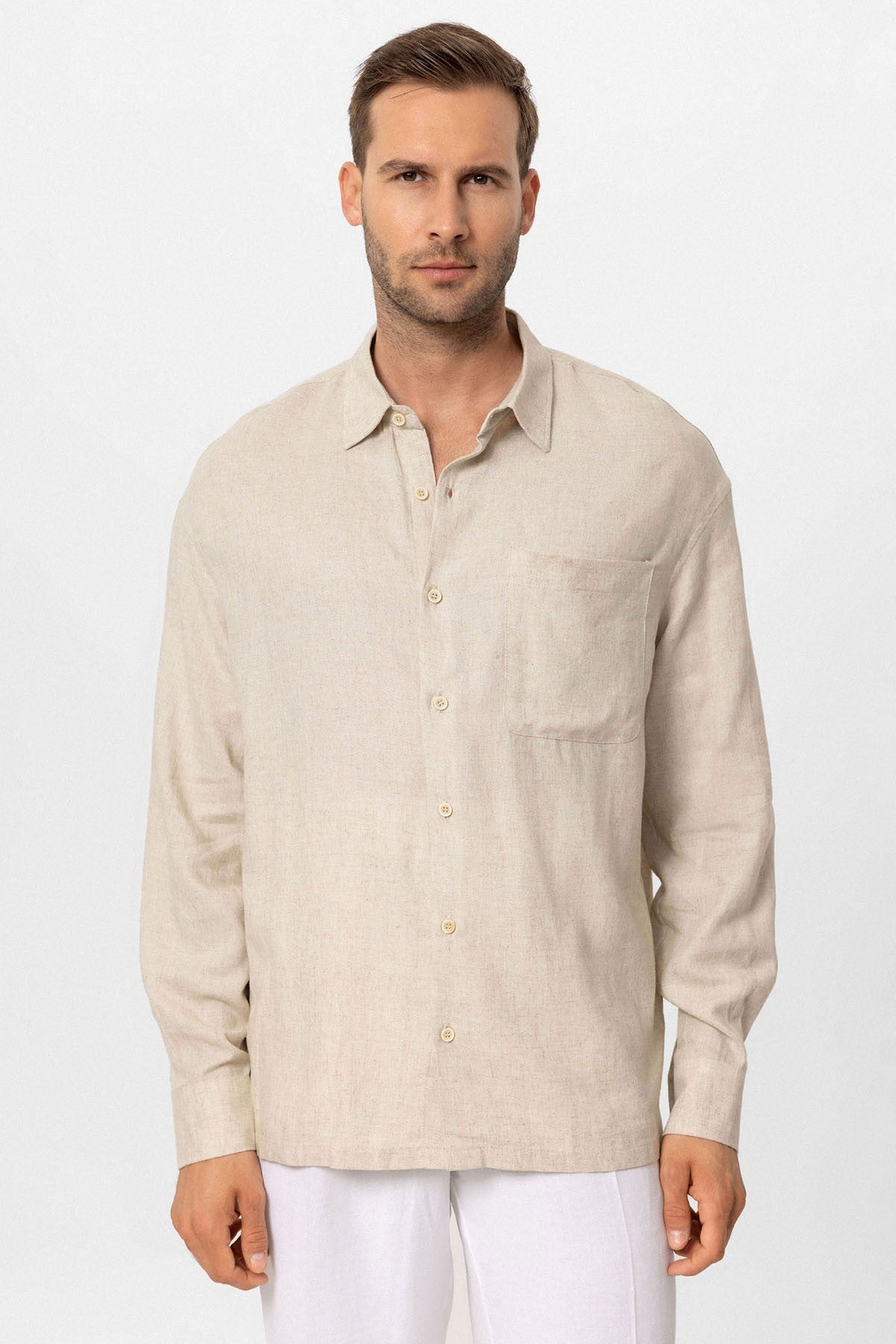 Antioch Oversized Long-Sleeve Men's Shirt