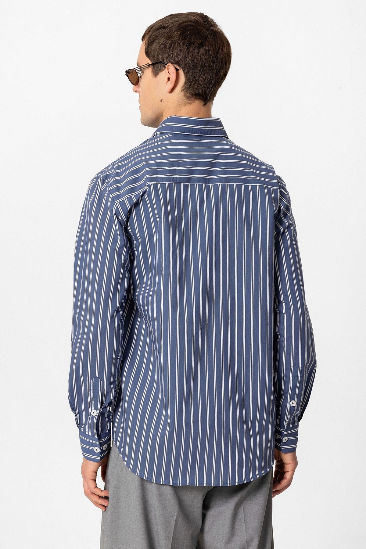 Antioch Regular Fit Long-Sleeve Striped Men's Shirt