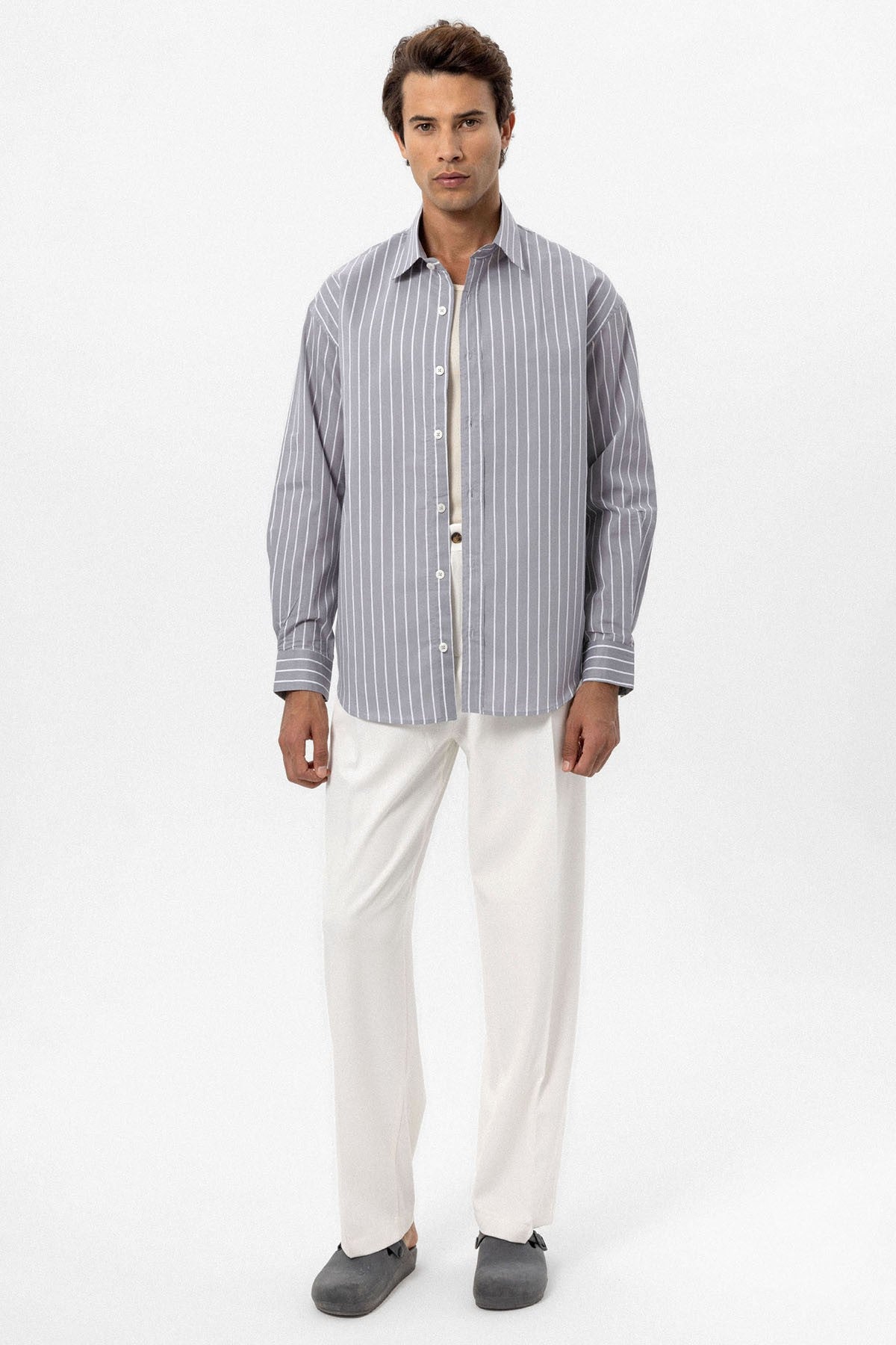 Antioch Oversized Striped Men's Shirt