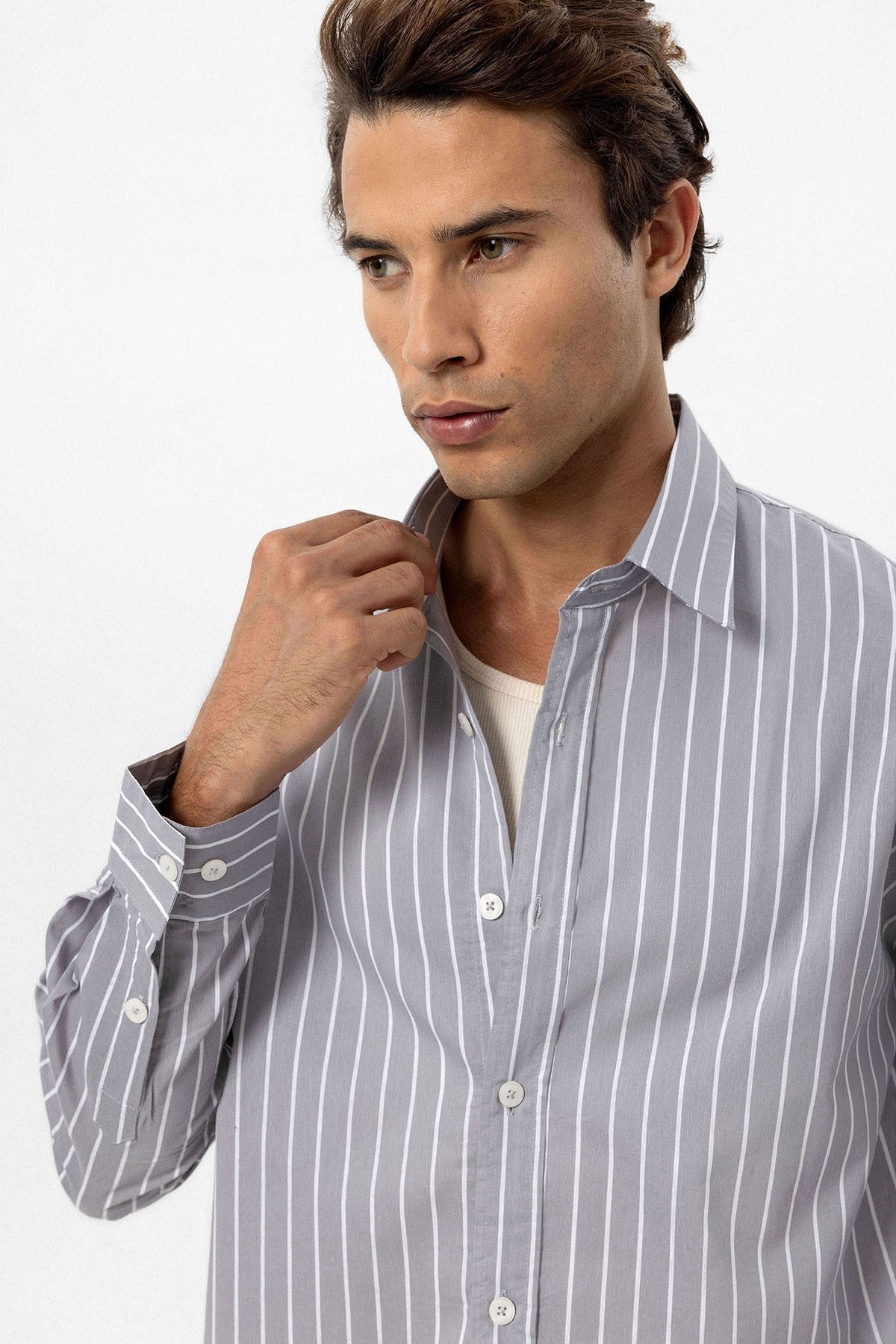 Antioch Oversized Striped Men's Shirt