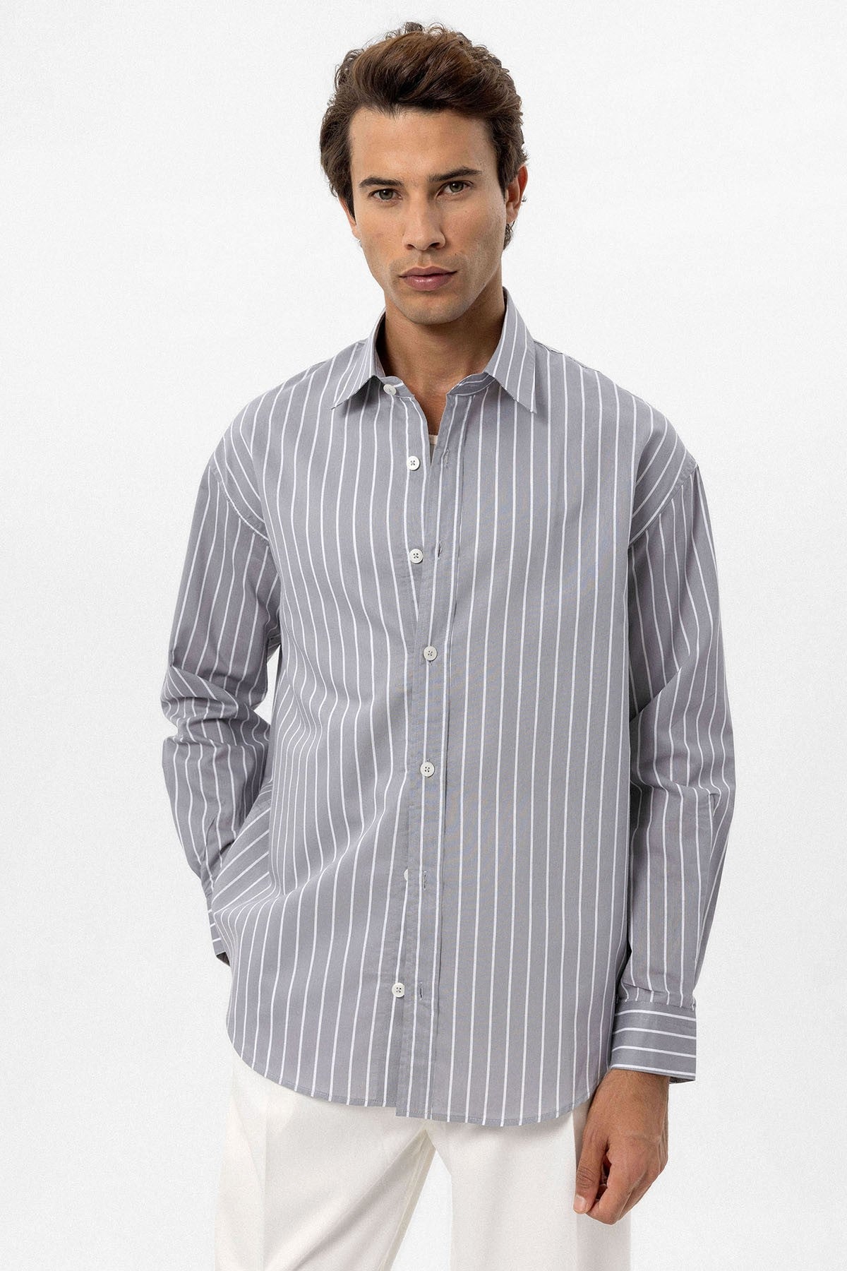Antioch Oversized Striped Men's Shirt