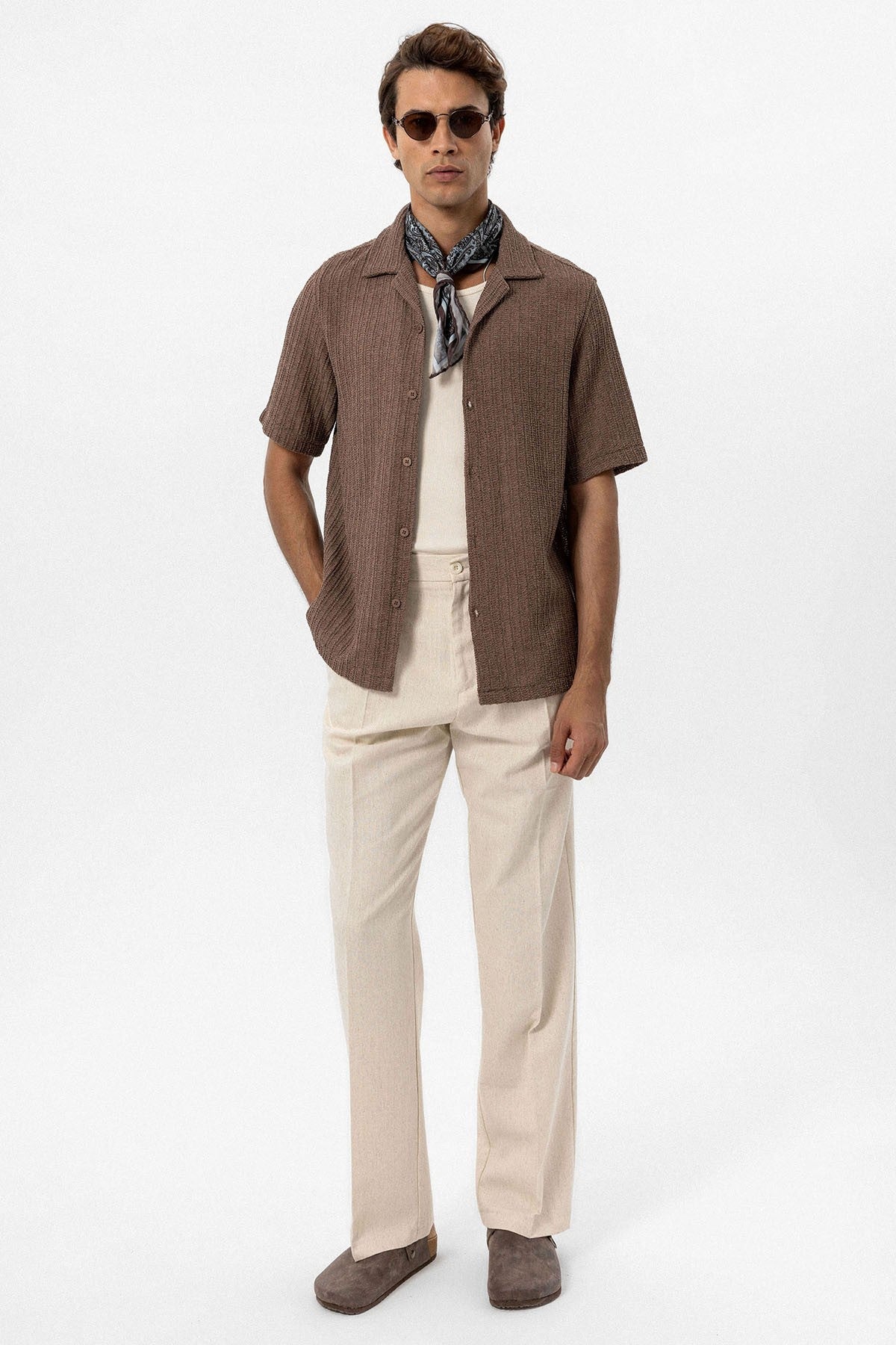 Antioch Textured Crochet Men's Shirt
