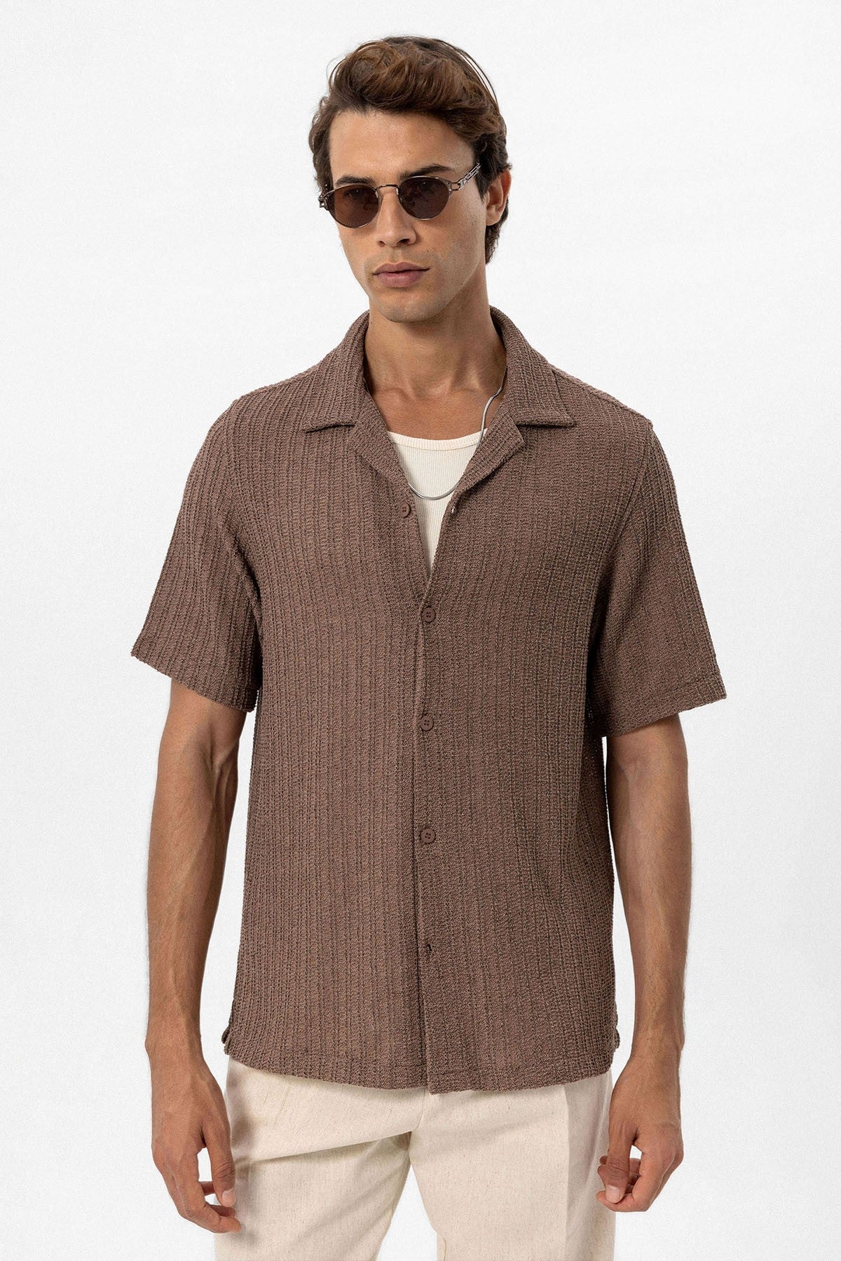 Antioch Textured Crochet Men's Shirt