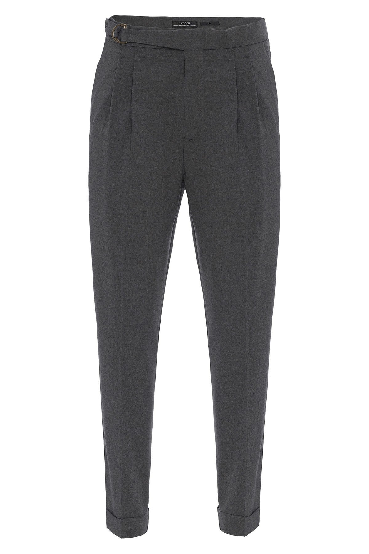 Antioch High-Waisted Buckle-Closure Pleated Men's Pants