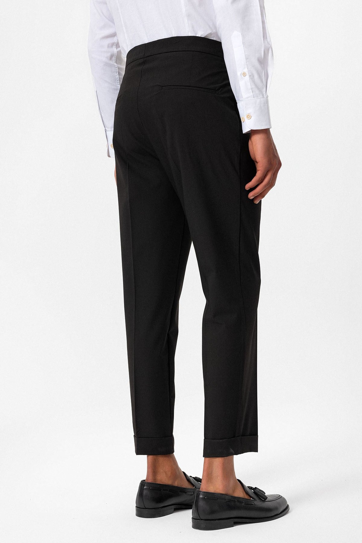Antioch High-Waisted Buckle-Closure Pleated Men's Pants