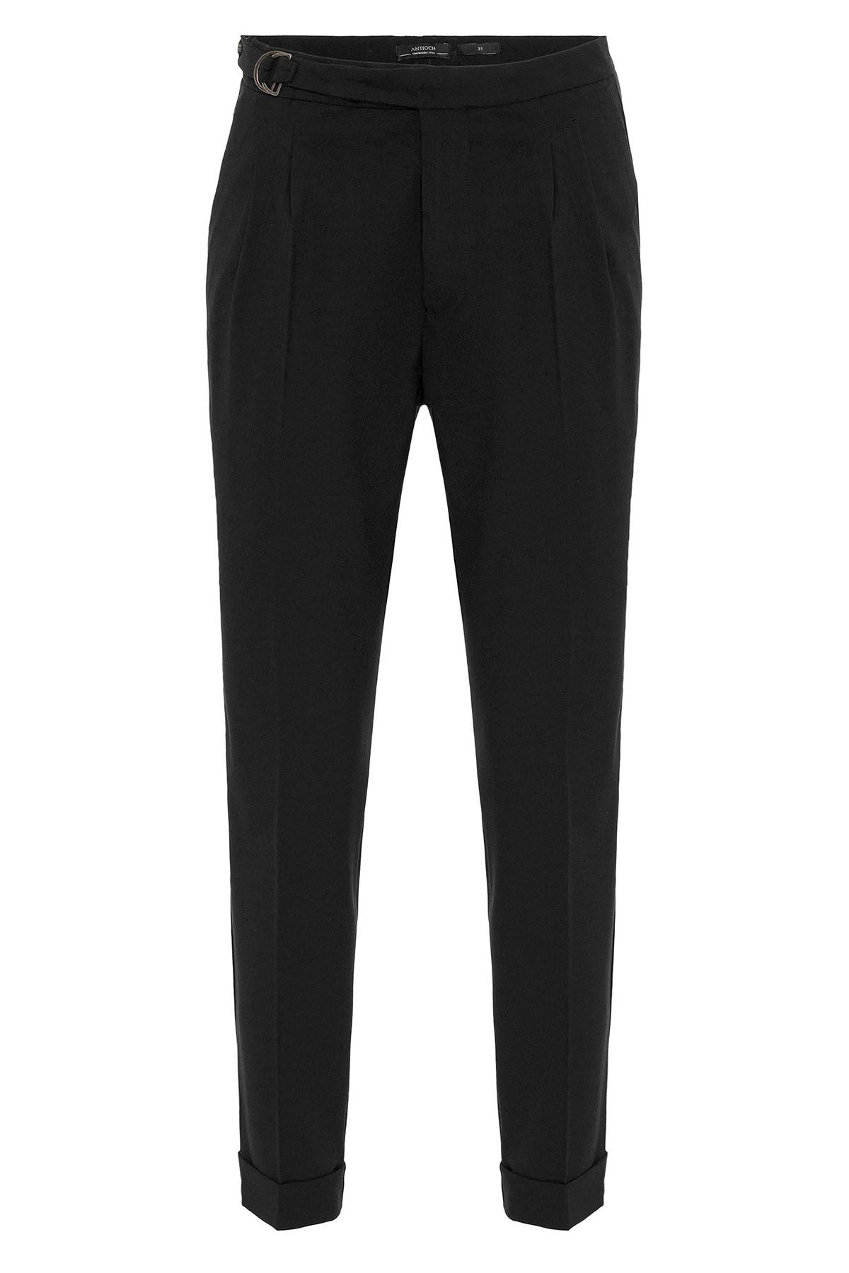 Antioch High-Waisted Buckle-Closure Pleated Men's Pants