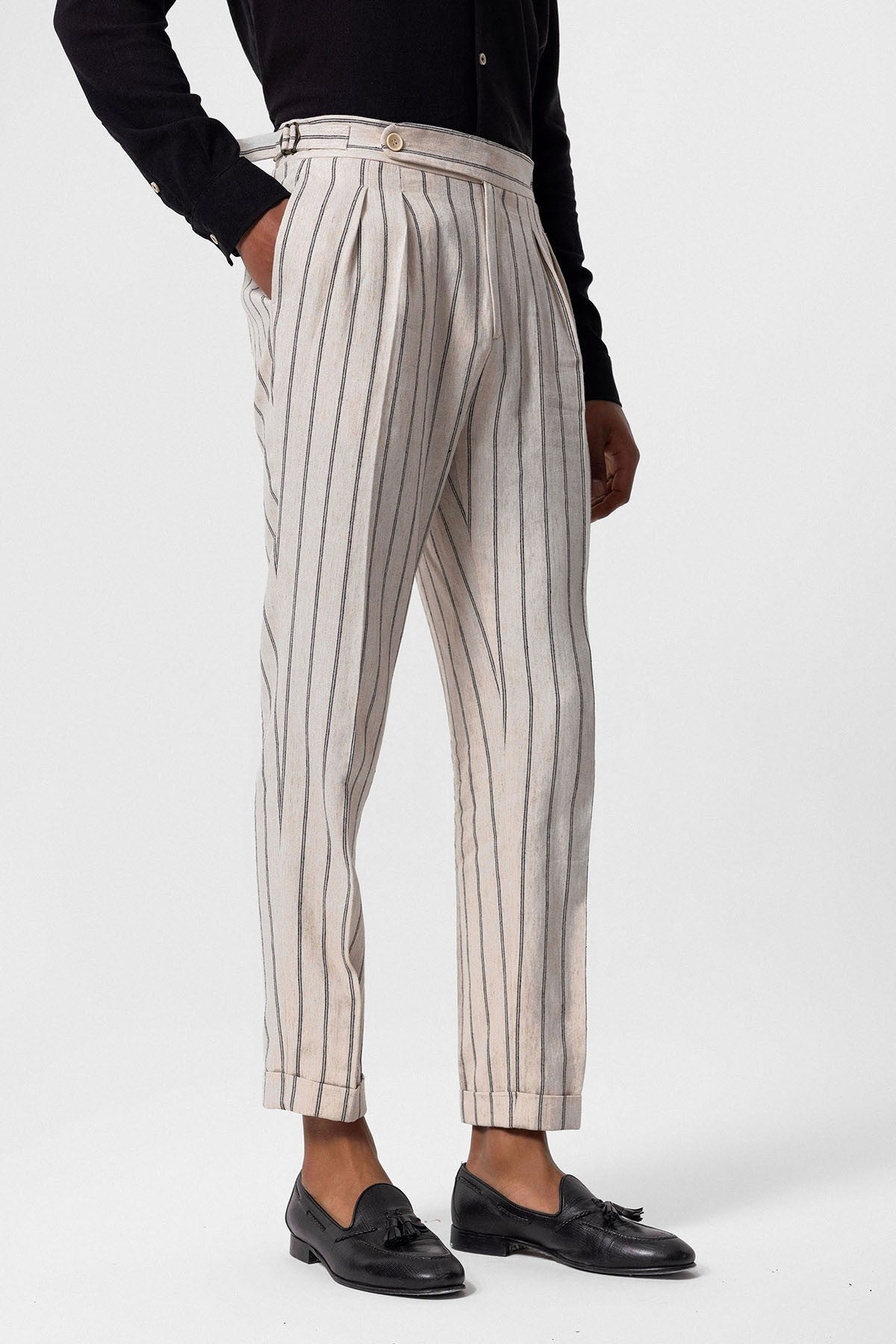 Antioch High-Waisted Men's Linen-Blend Pants