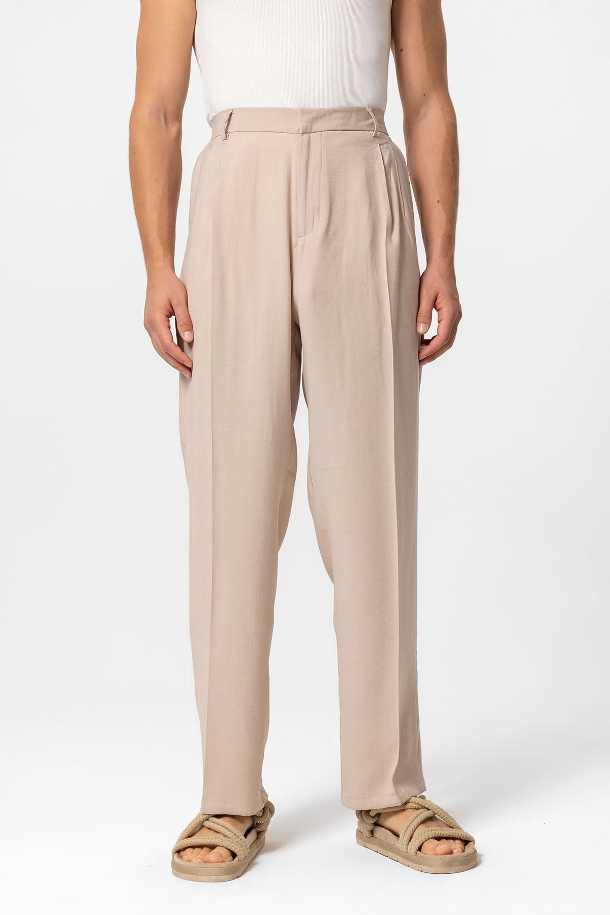 Antioch High-Waisted Pleated Baggy Men's Pants
