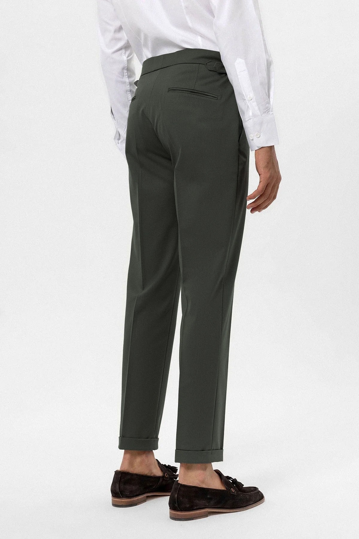 High-Waisted Regular-Fit Men's Pants