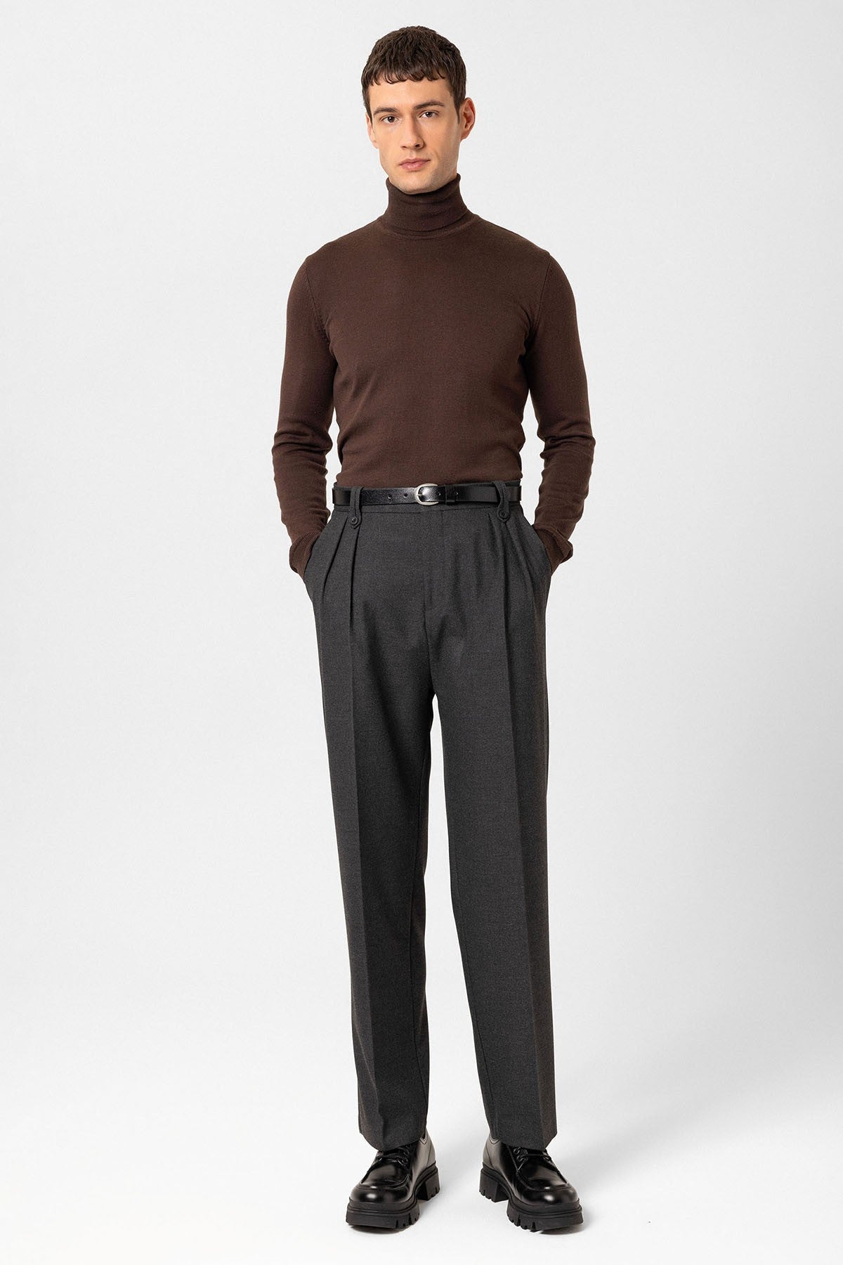 Antioch Double-Pleated High-Waisted Men's Pants