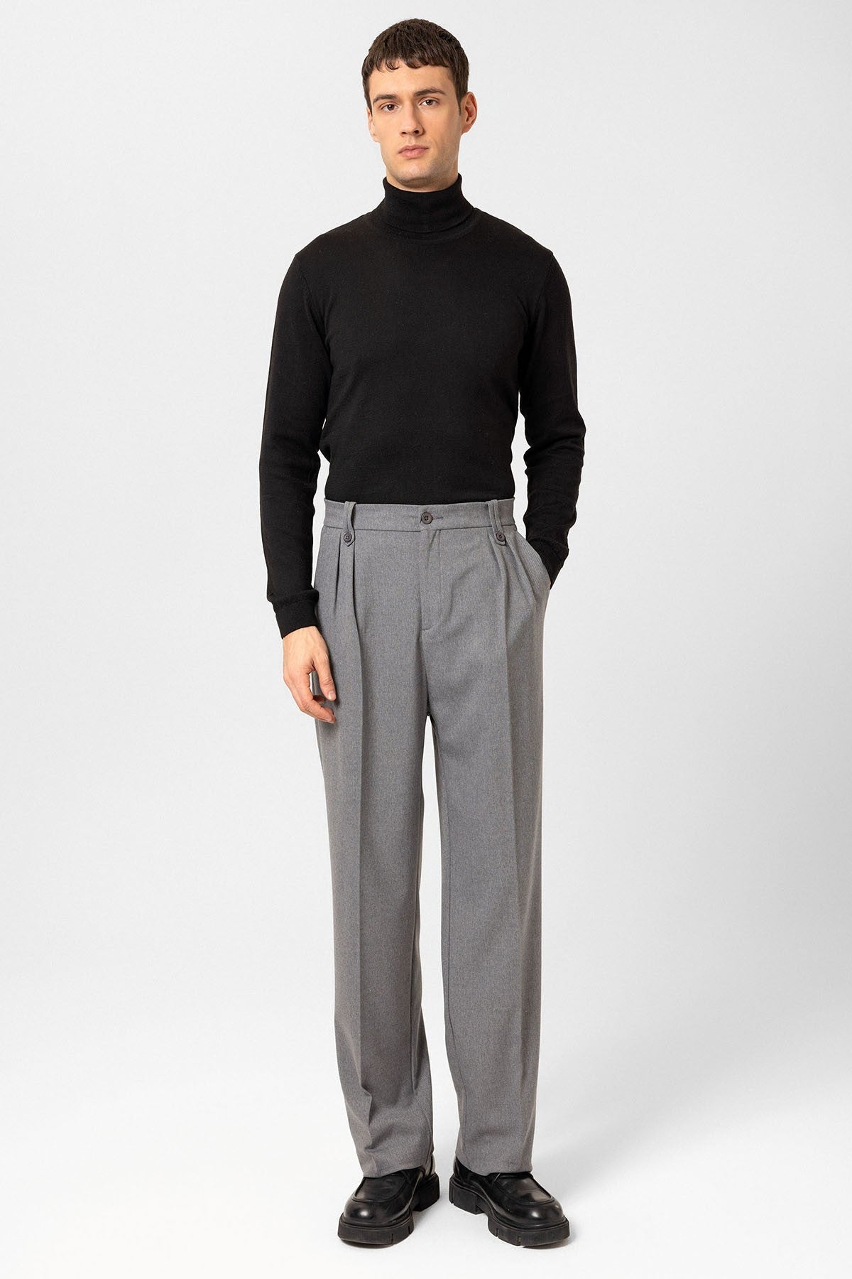 Antioch Double-Pleated High-Waisted Men's Pants