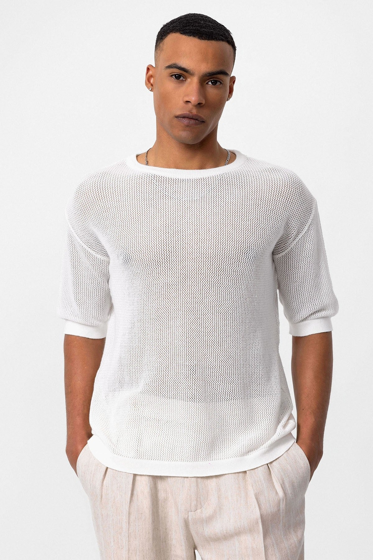 Antioch Oversized Openwork Men's T-Shirt