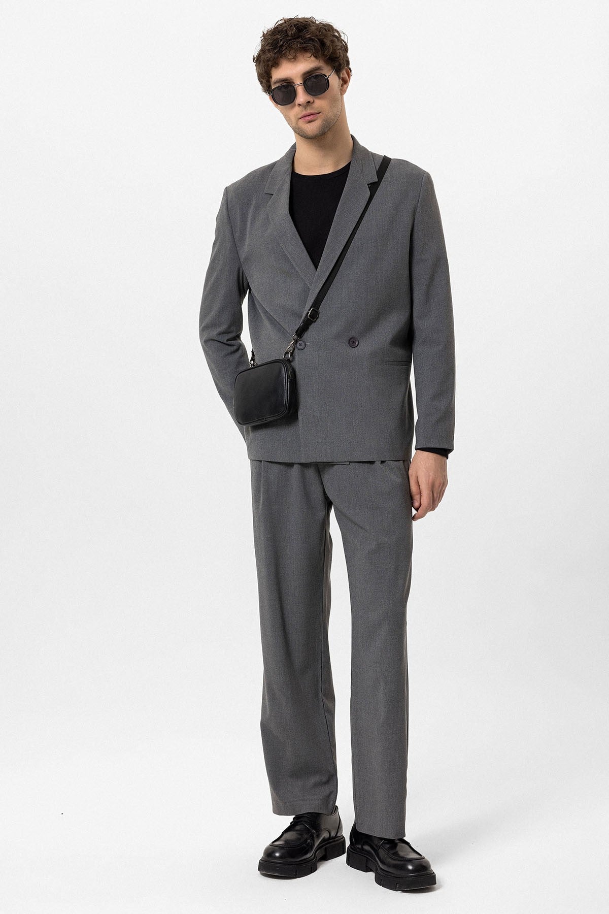 Antioch Single-Button Double-Breasted Men's Blazer