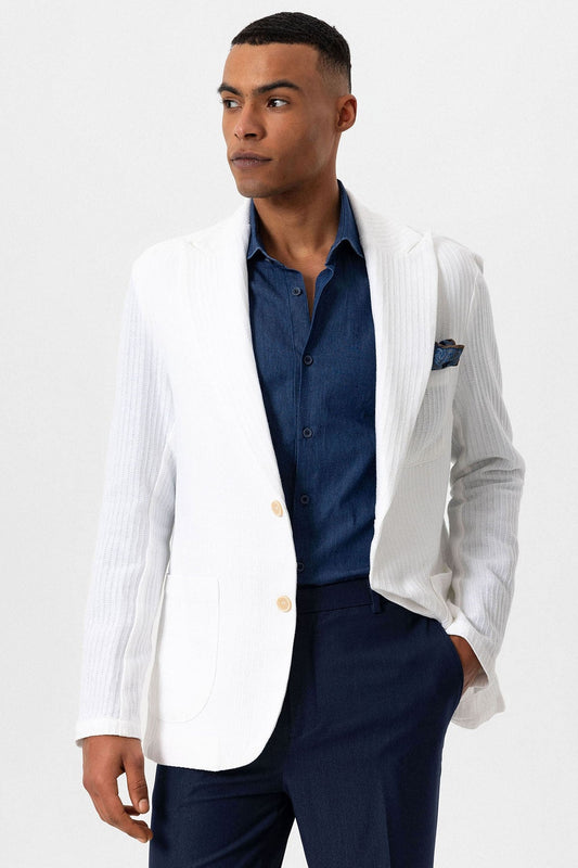 Antioch Men's Blazer Jacket with Side Pockets, Unlined