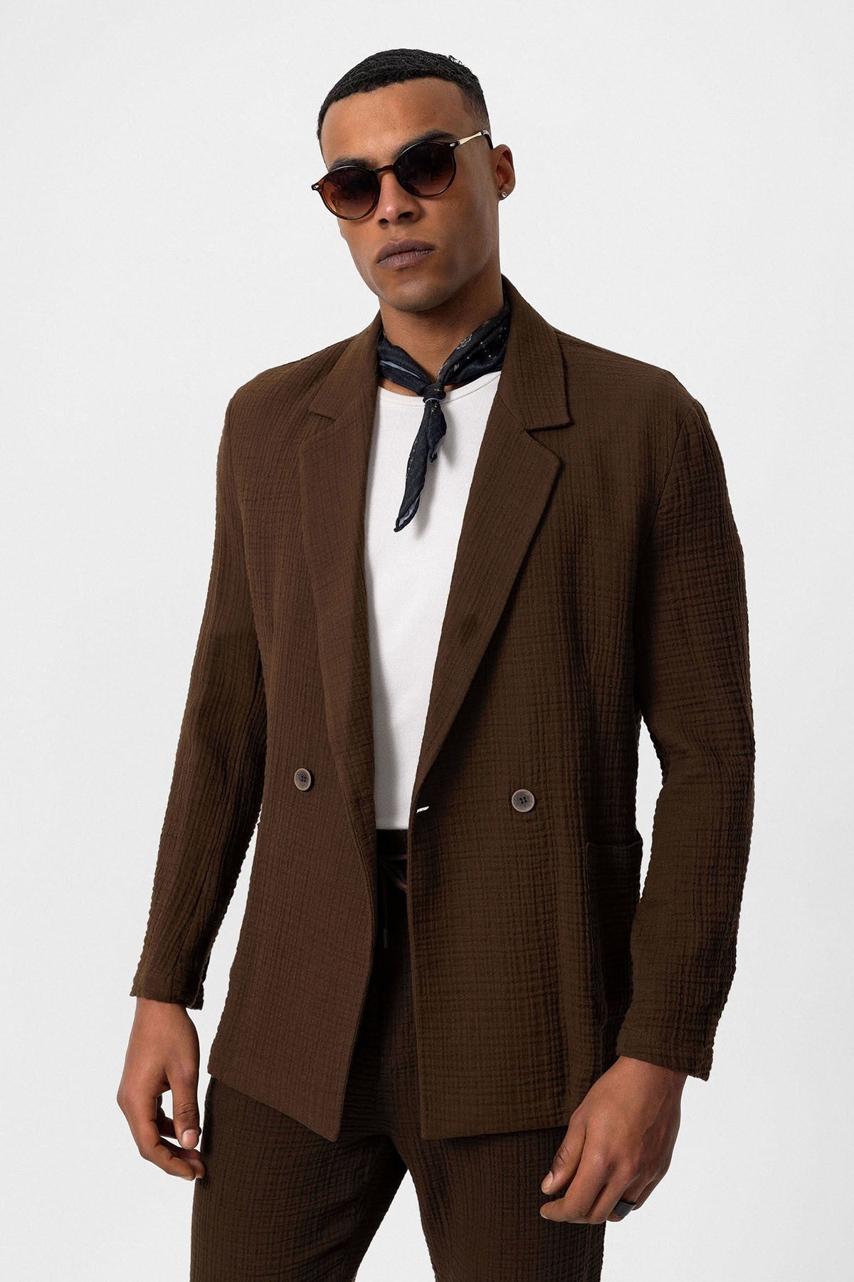 Antioch Double-Breasted Unlined Men's Blazer