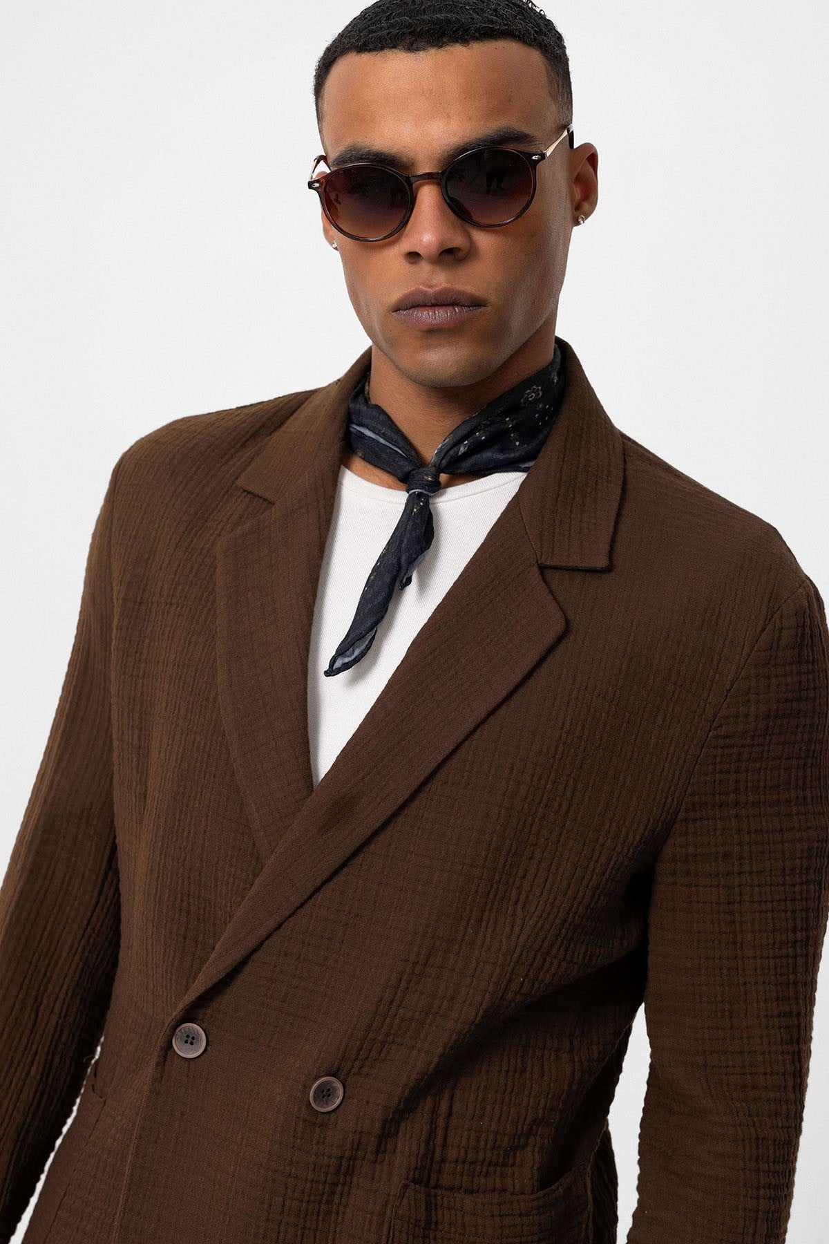 Antioch Double-Breasted Unlined Men's Blazer