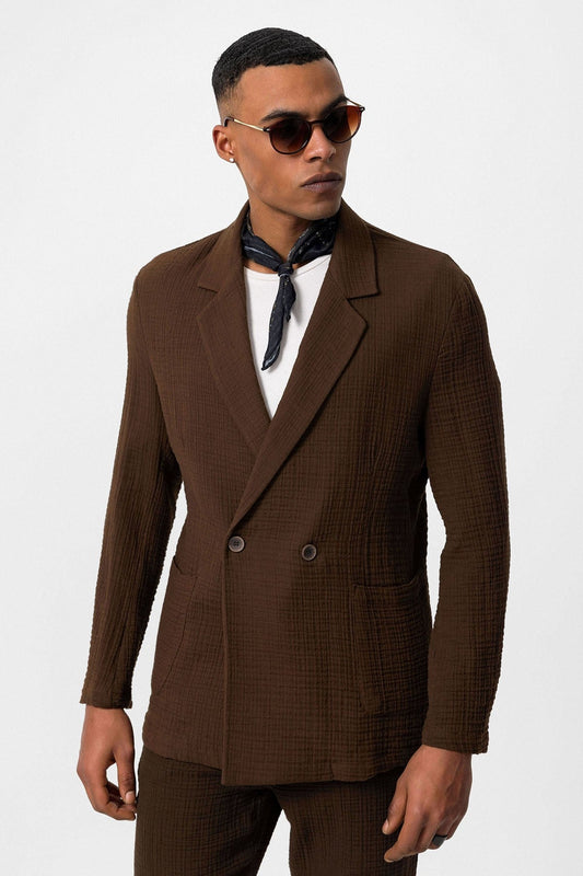 Antioch Double-Breasted Unlined Men's Blazer