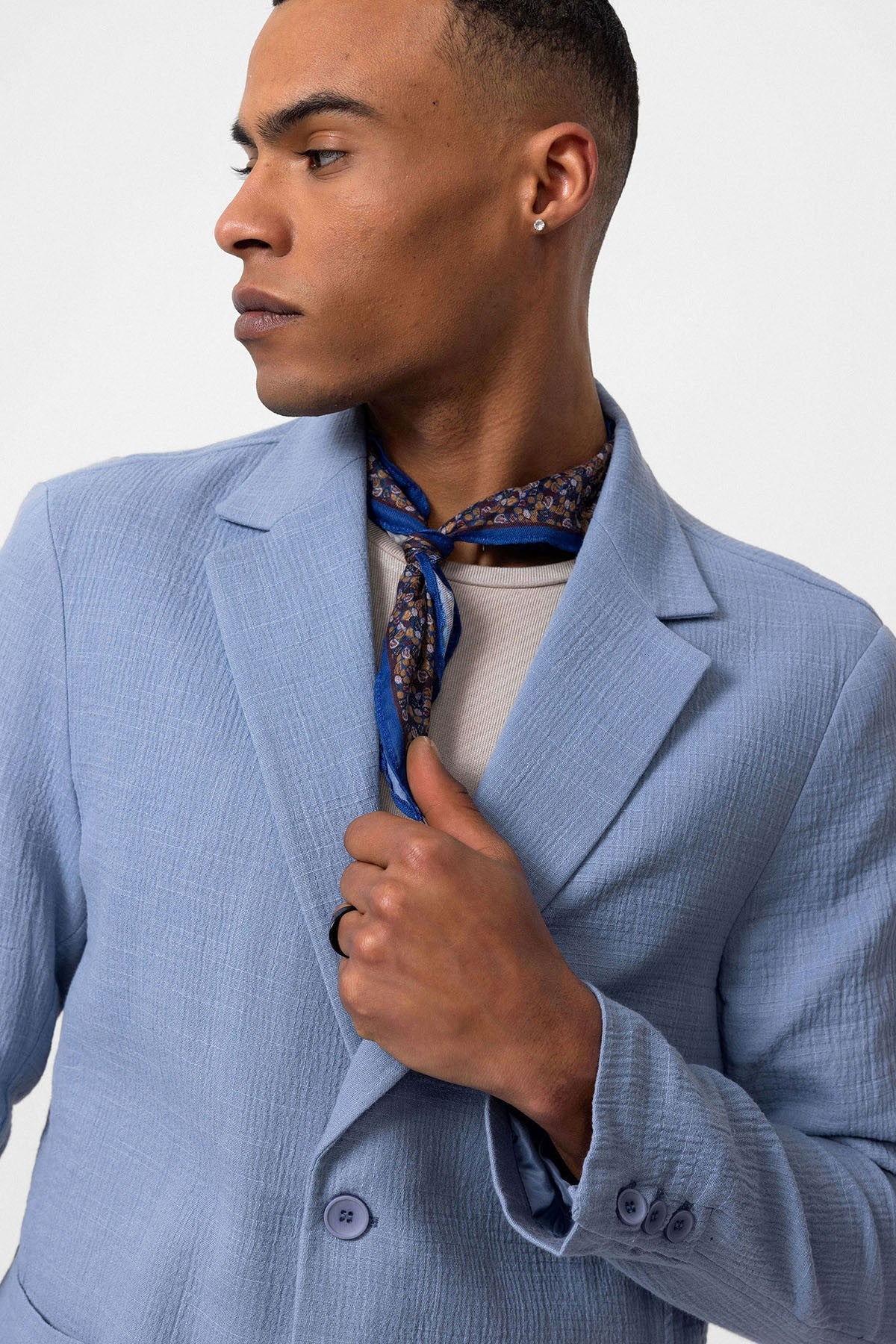 Antioch Men's Blazer Jacket with Side Pockets and No Lapels