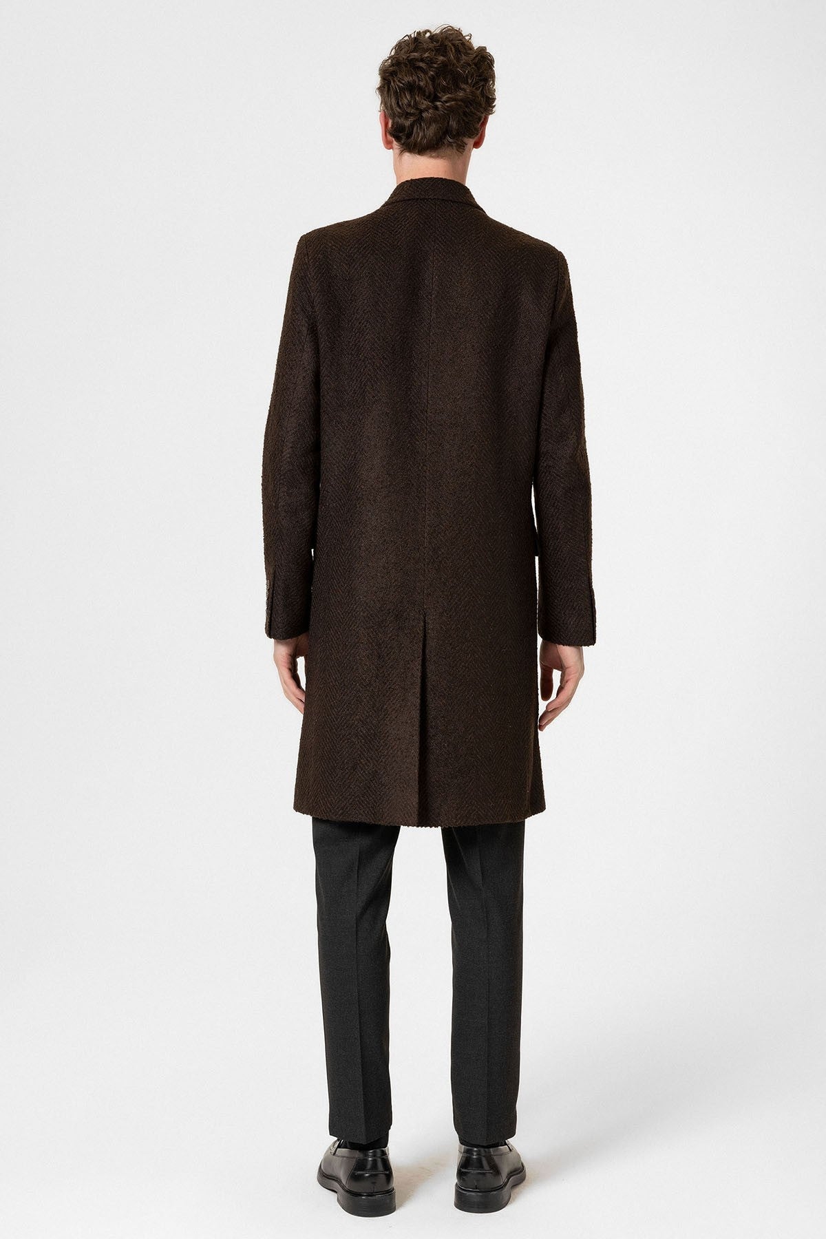 Antioch Men's Herringbone-Patterned Coat
