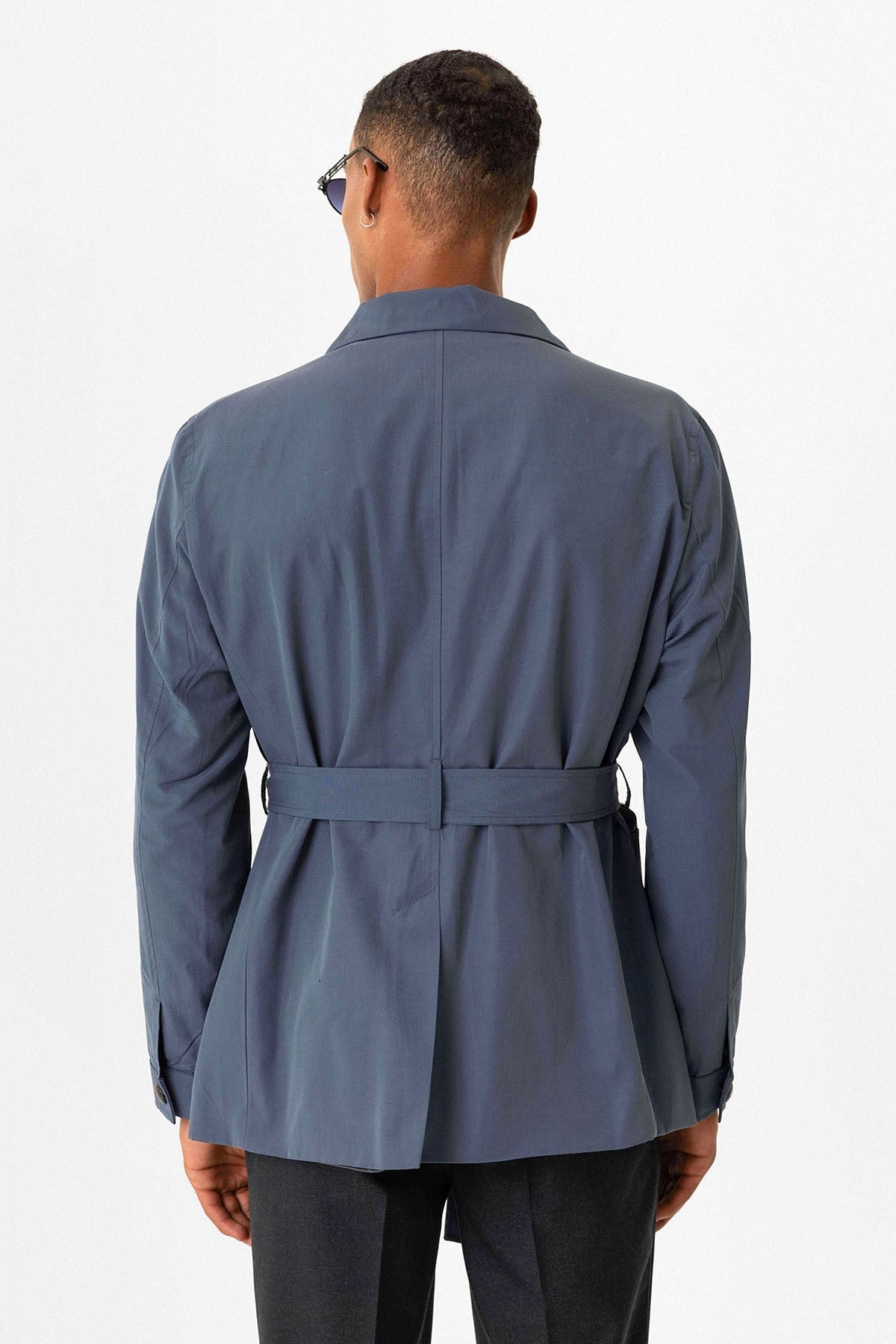 Antioch Arched Collar Men's Safari Trench Coat
