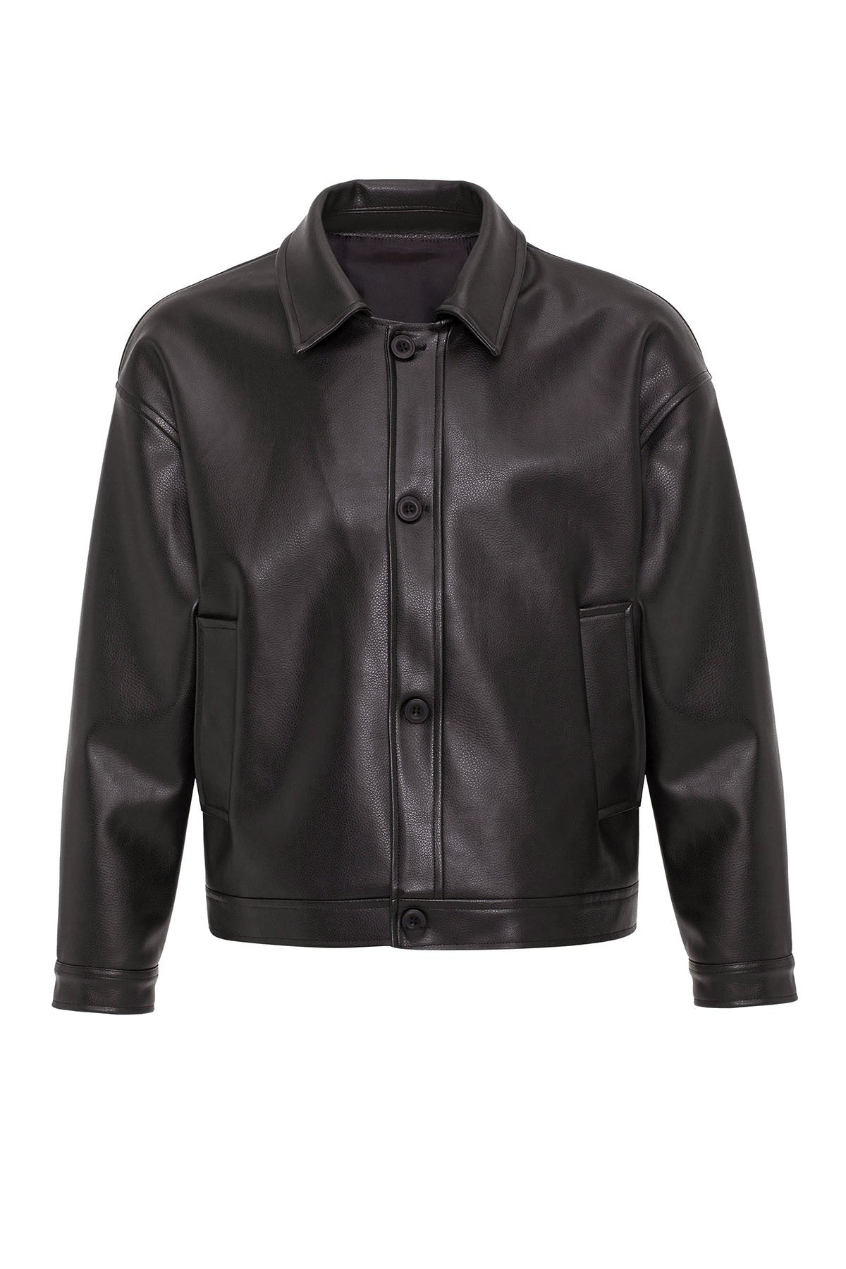 Antioch Oversized Faux Leather Men's Jacket