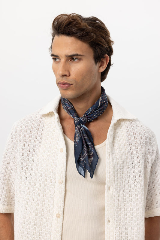 Antioch Square Scarf with Ethnic Pattern
