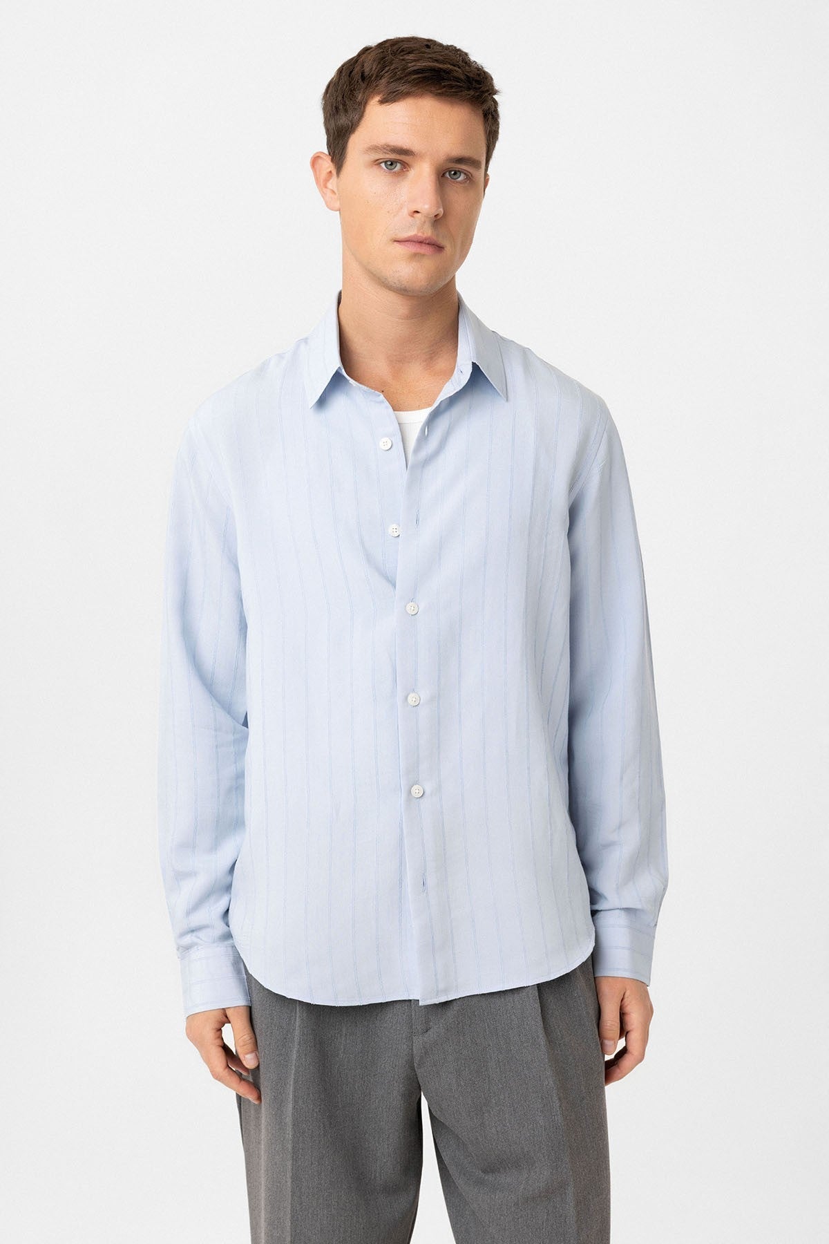Relax Fit Striped Men's Shirt
